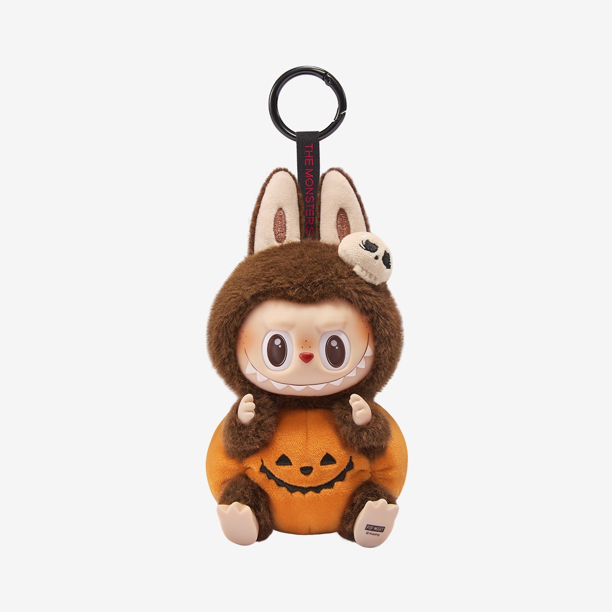 1200 - Labubu Halloween POPMART Labubu Bí Ngô The Monster Happy Halloween Party Series Sitting Pumpkin Vinyl Plus Pendent Size 15cm [HÀNG CHÍNH HÃNG]