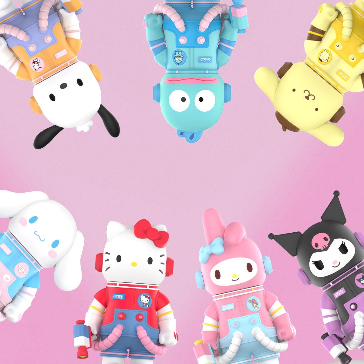 1479 - Molly Sanrio 400% - POPMART MEGA SPACE MOLLY 400% Sanrio Characters Series - Set 6 Bé [CHÍNH HÃNG]