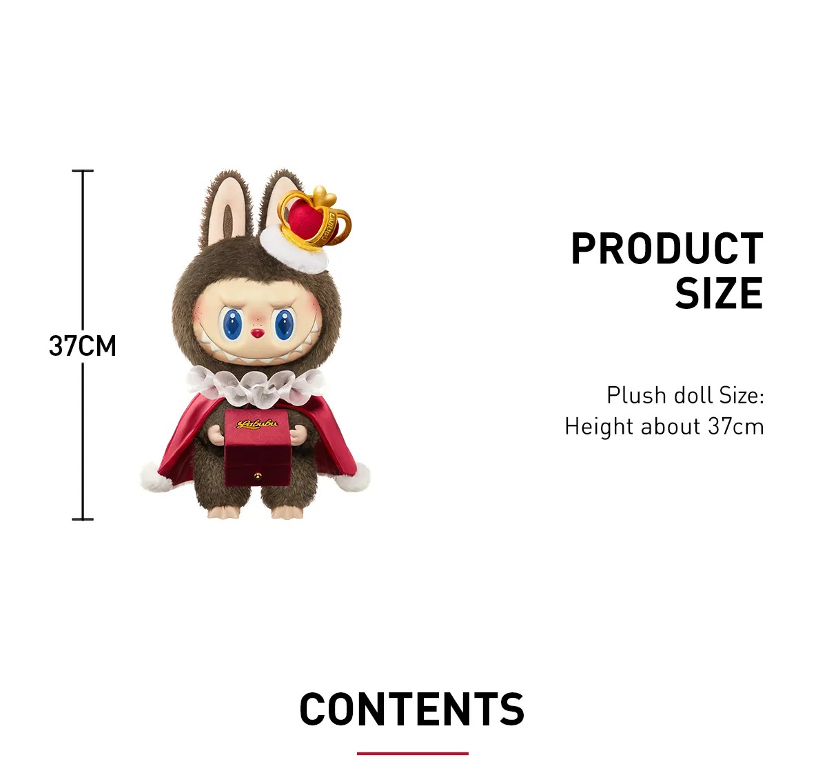 1308 - Labubu King POPMART THE MONSTERS Let's Checkmate Series-Vinyl Plush Doll Art Toy 40cm [CHÍNH HÃNG]