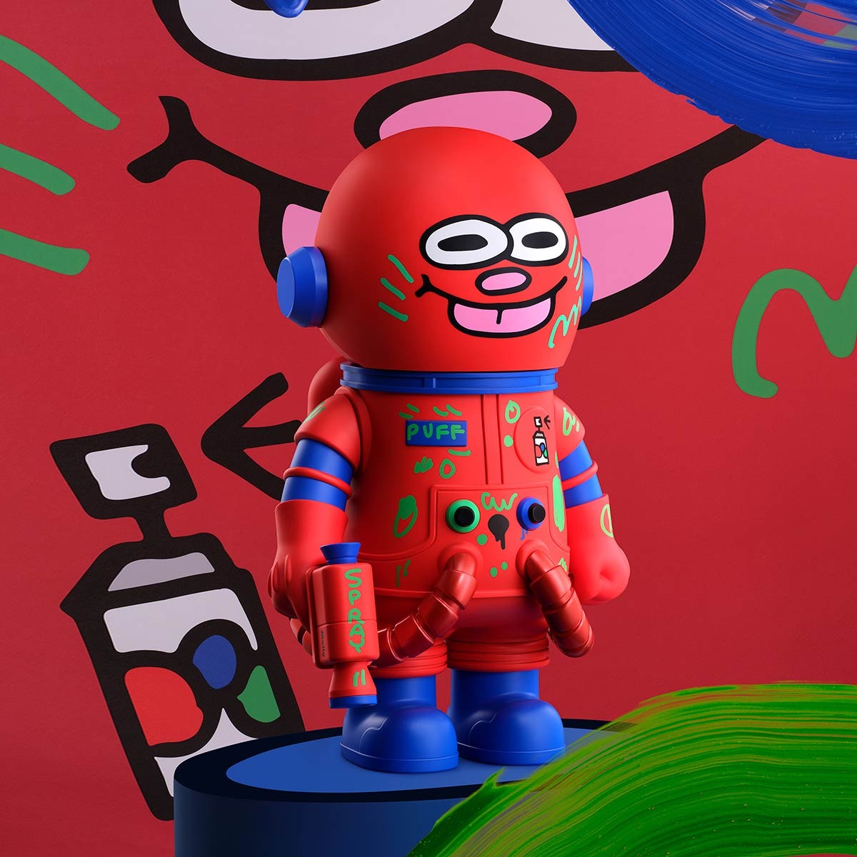 1502 - Molly Jon Burgerman Space Cadet 400% Blindbox - POPMART MEGA SPACE MOLLY 400% JON BURGERMAN SPACE CADETS Series [CHÍNH HÃNG]