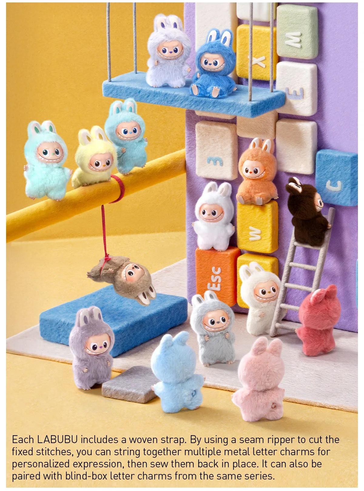 1786 - Labubu Pin For Love A-M POPMART The Monster Labubu Mini Set 14 Box [HÀNG CHÍNH HÃNG]
