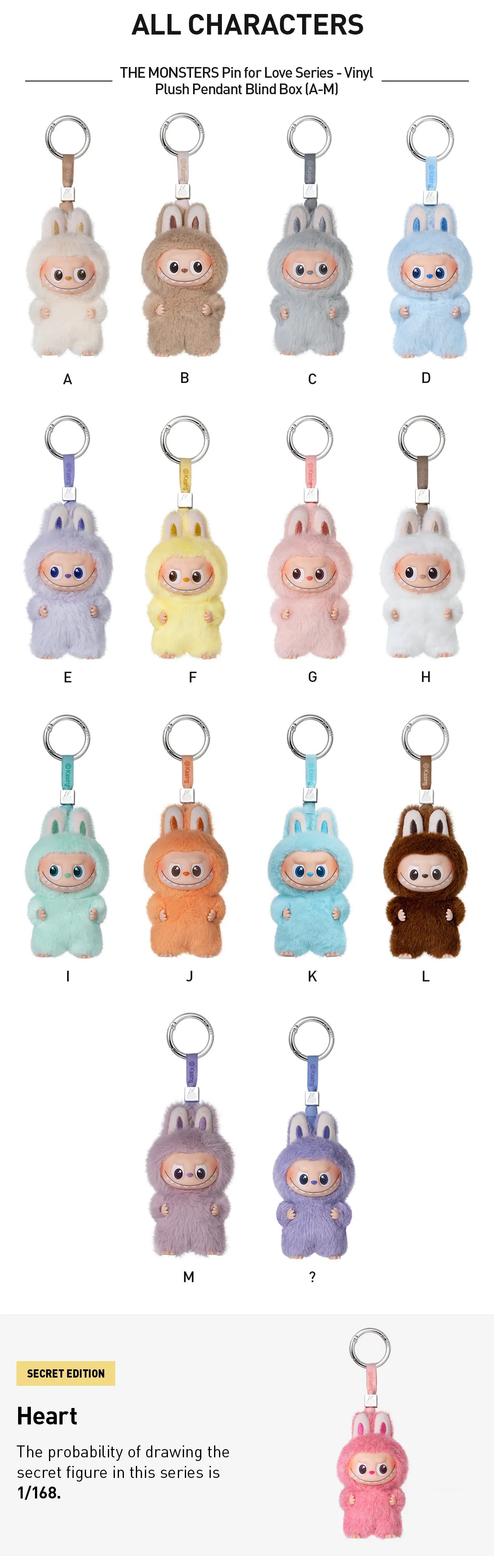 1786 - Labubu Pin For Love A-M POPMART The Monster Labubu Mini Set 14 Box [HÀNG CHÍNH HÃNG]