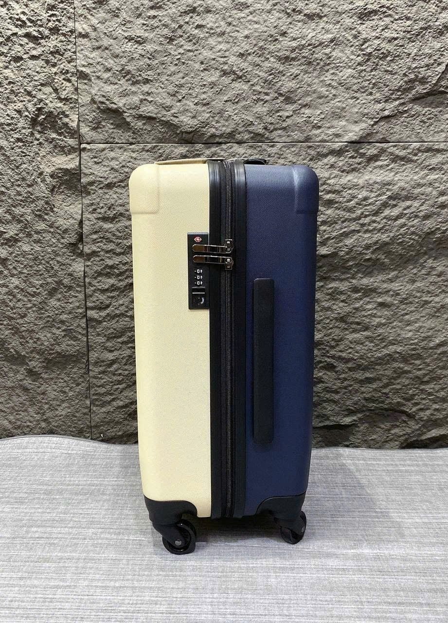 2643 - Vali MLB Classic Mono NY Size 22 Cabin Xách Tay (Mang lên máy bay) 3AHH0014N-07CRS Trắng Kem [HÀNG CHÍNH HÃNG]