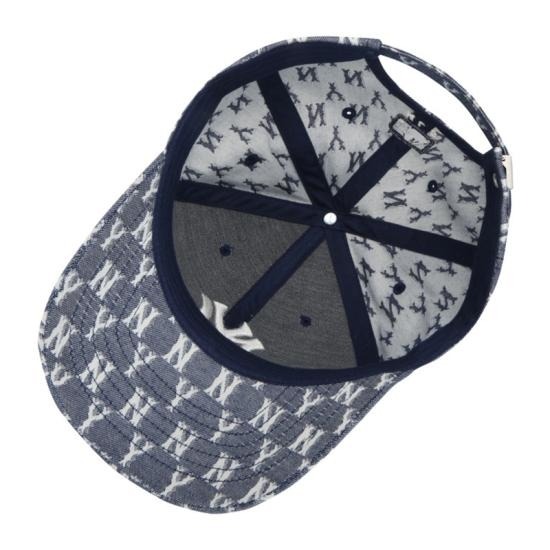 998 -  Nón MLB Monogram NY Denim FW Unisex Street Style - Code 32CPFE011-50N [HÀNG CHÍNH HÃNG]