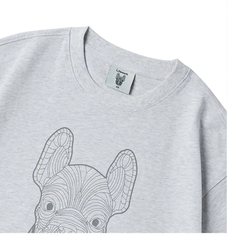 1742 -  Áo Life Work Silket Racket Light Grey Short LW255TS982-GR [HÀNG CHÍNH HÃNG]