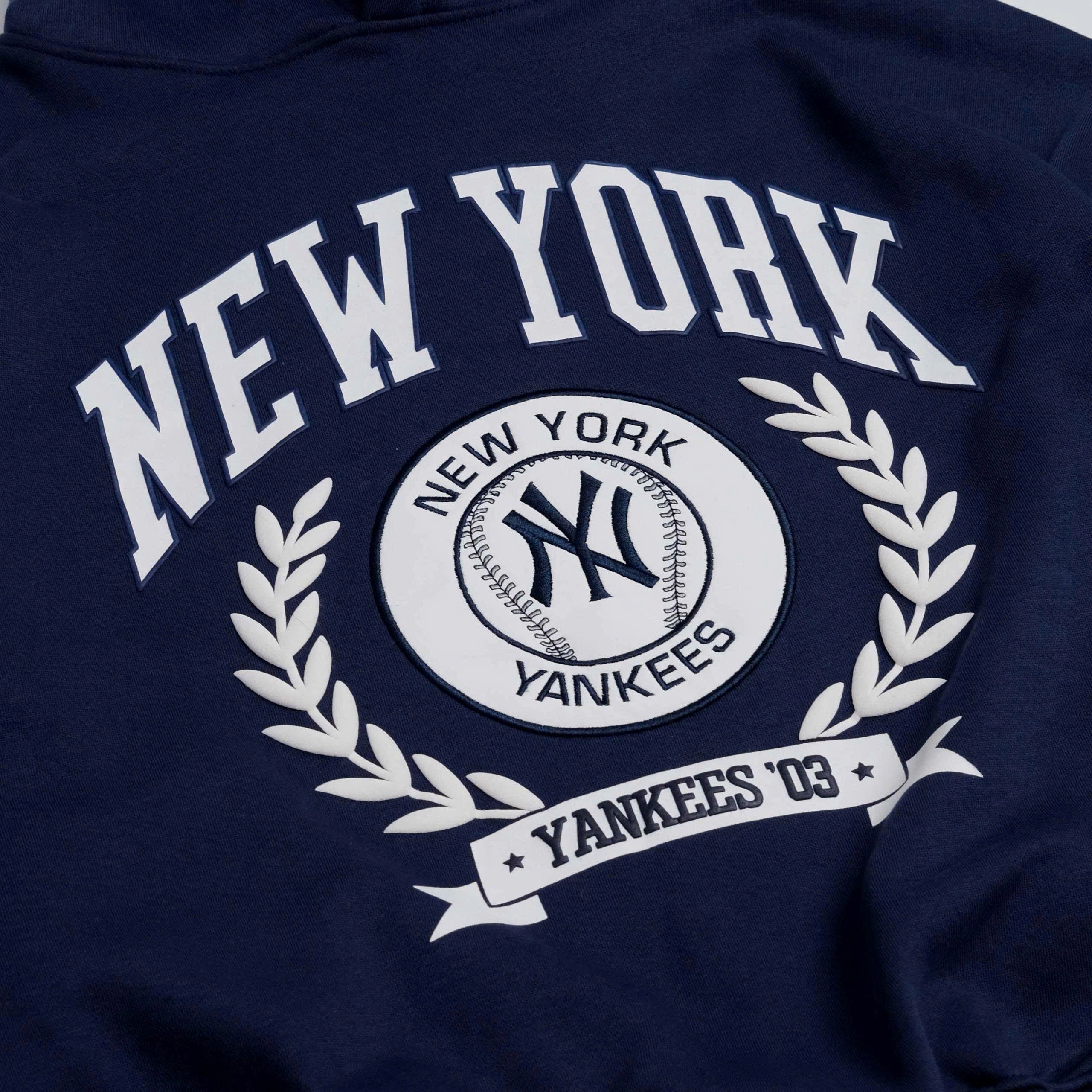 2016 - Áo Hoodie New Era NY New York Yankess Laurel Xanh Navy [HÀNG CHÍNH HÃNG]