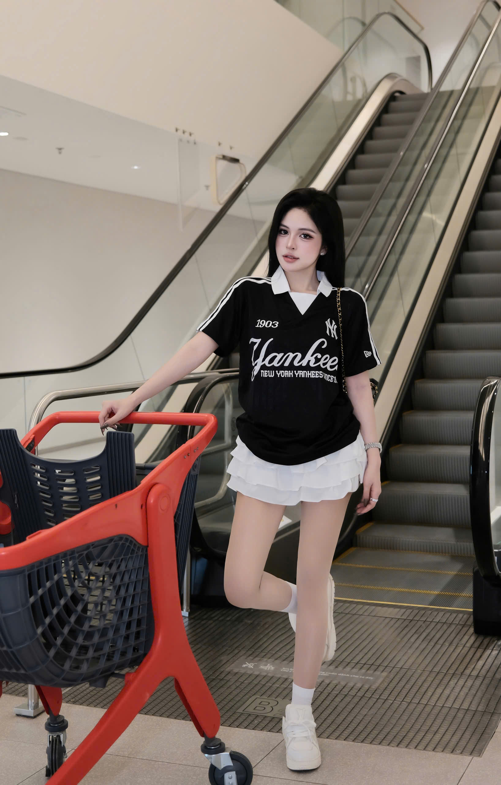 1941 - Áo Polo New Era NY New York 03 Jersey Đen [HÀNG CHÍNH HÃNG]