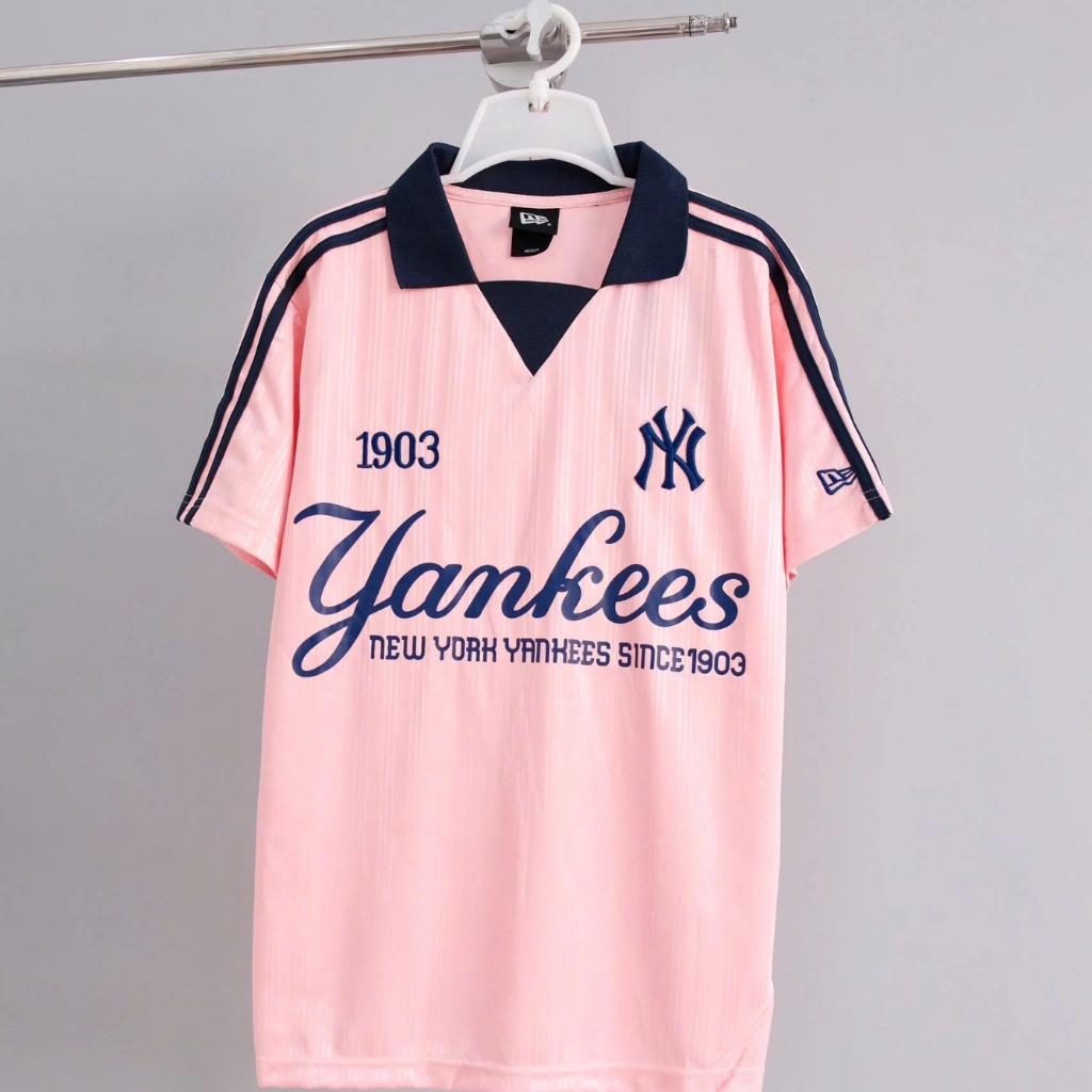 1940 - Áo Polo New Era NY New York 03 Jersey Hồng [HÀNG CHÍNH HÃNG]