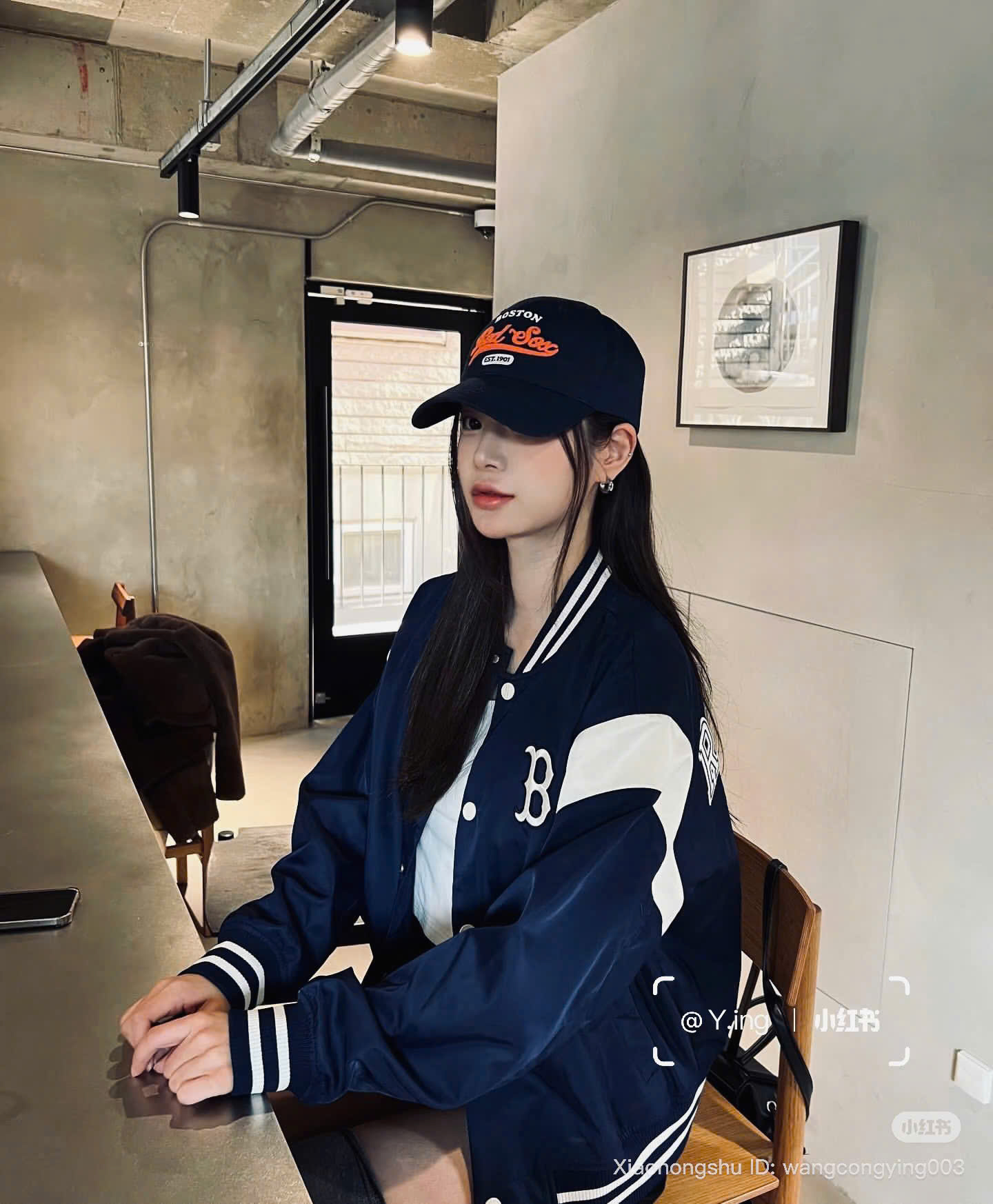 1986 - Áo Bomber New Era Boston Rex Sox Xanh Navy Sọc Trắng [HÀNG CHÍNH HÃNG]