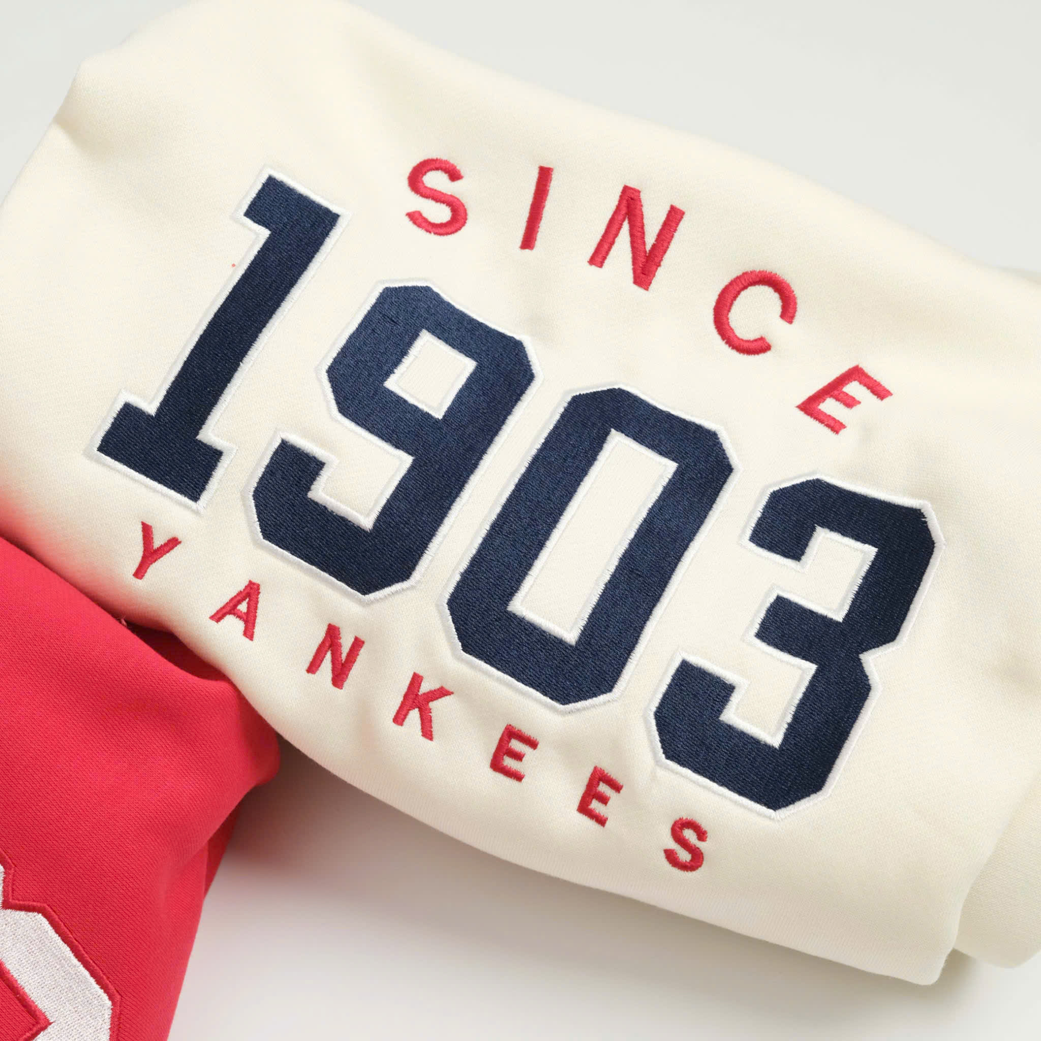2163 - Áo Sweater New Era Polo 1903 Yankee Trắng Kem [HÀNG CHÍNH HÃNG]