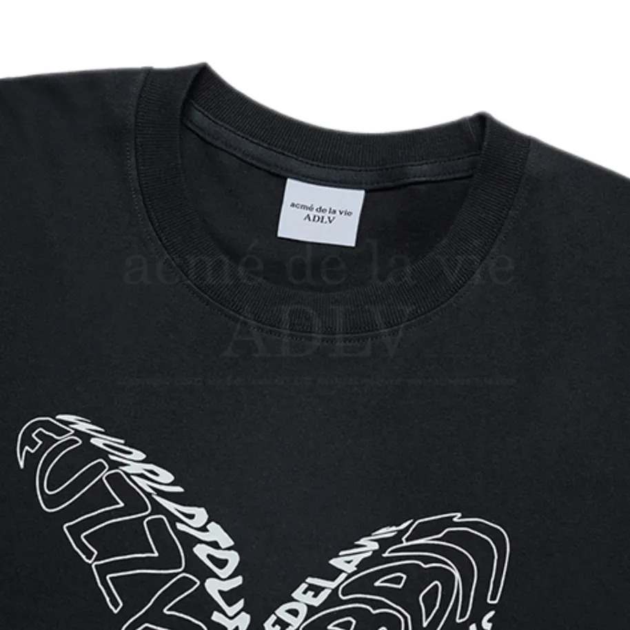 2199 - Áo ADLV Bear Doll Fuzzy Rabbit Đen Acmé de la vie 	ADLV-24SS-SSABDF-BLK [HÀNG CHÍNH HÃNG]