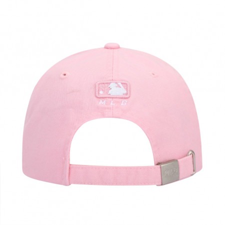 436 -  Nón MLB Unstructured Ball cap - Hồng - Ny Trắng Love Tim Đỏ [HÀNG CHÍNH HÃNG]