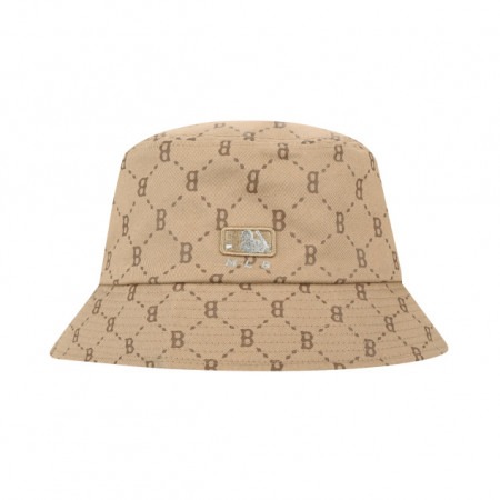 1115 - Nón MLB Diamond Monogram Bucket Hat Boston Red Sox Beige  32CP38111 43B - [HÀNG CHÍNH HÃNG]