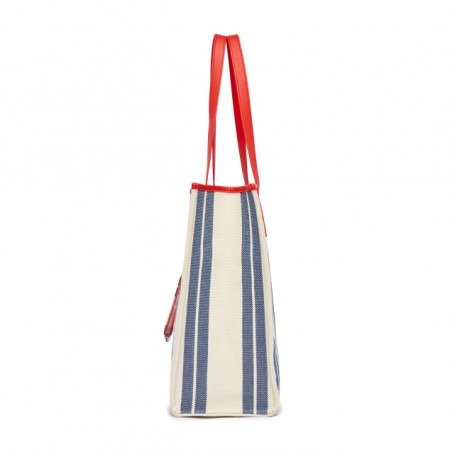 708 -  Túi MLB Tote Ethnic Stripe Bag Boston Red Sox - Navy - Code 3AORL0323 43NYL [HÀNG CHÍNH HÃNG]
