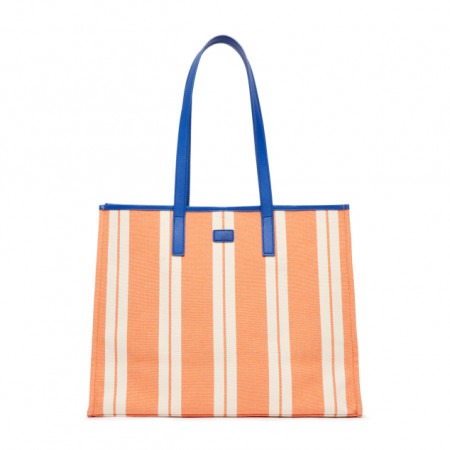 709 -  Túi MLB Tote Ethnic Stripe Bag New York Yankees - Orange - Code 3AORL0323 50ORL [HÀNG CHÍNH HÃNG]