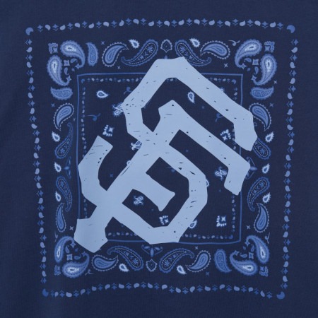 1027 -  Áo MLB SF Paisley Big Logo One Point San Francisco Giants - Xanh Coban - Code 3ATSI0133 14NYS [HÀNG CHÍNH HÃNG]