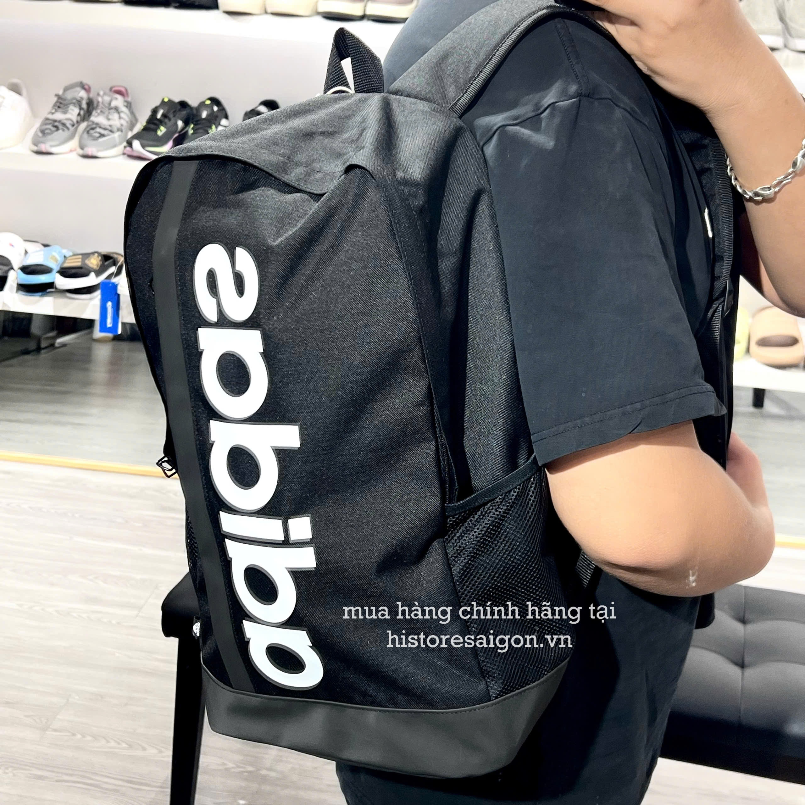 1785 - Balo Adidas Linear Essentials Đen HT4746 [HÀNG CHÍNH HÃNG]