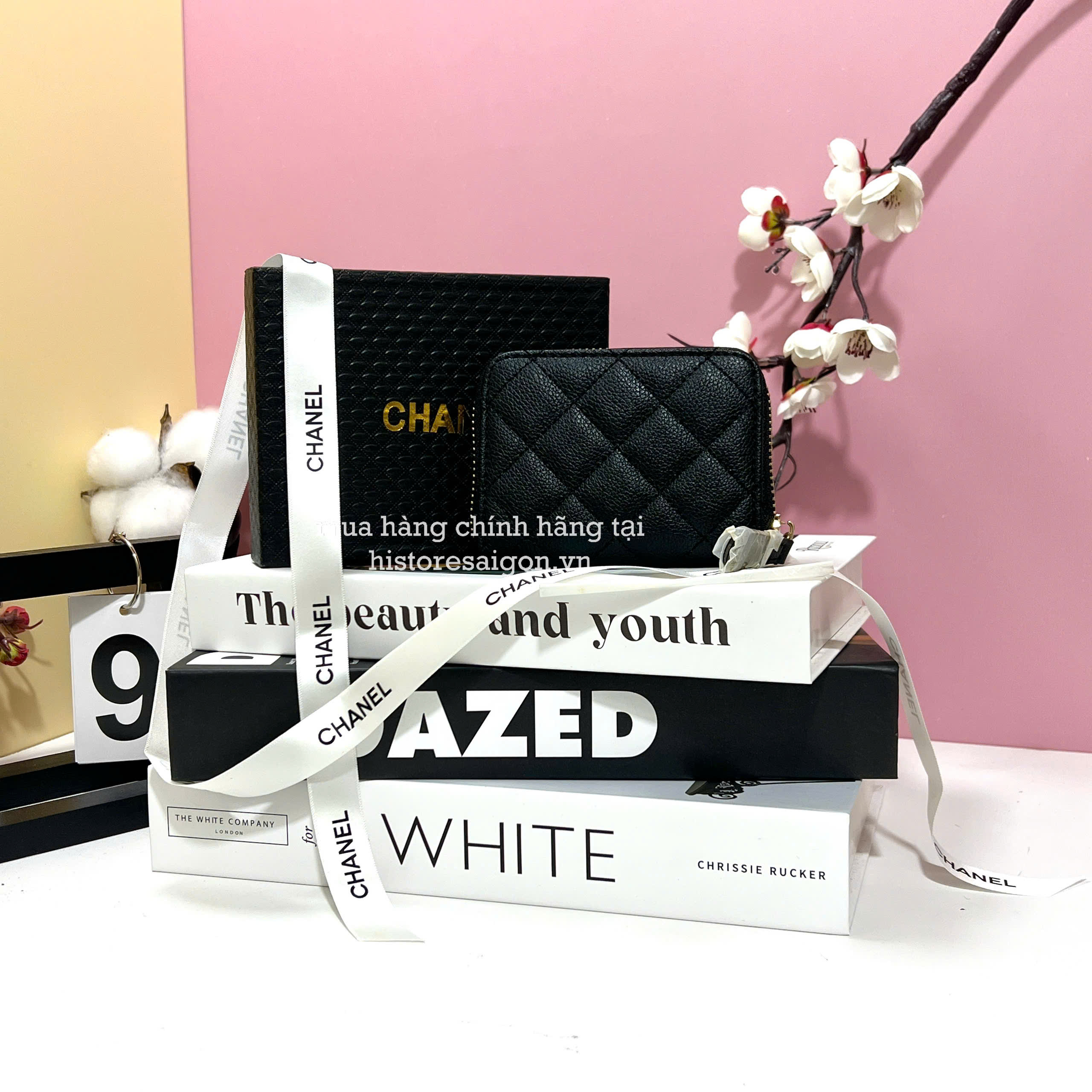 2613 - Ví Chanel Classic Zipped Gift Đen (Gift Hãng Tặng Khách) [HÀNG CHÍNH HÃNG]