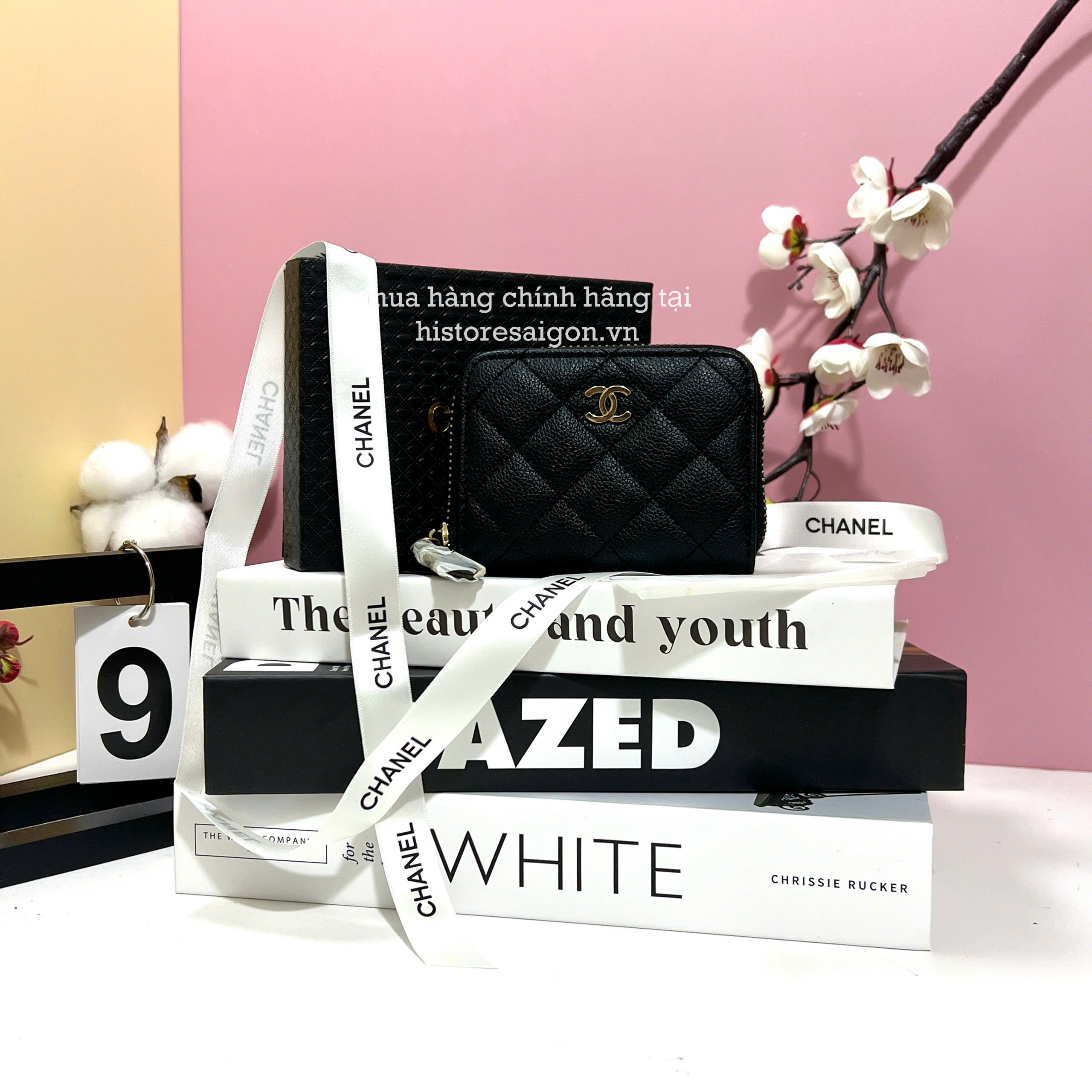 2613 - Ví Chanel Classic Zipped Gift Đen (Gift Hãng Tặng Khách) [HÀNG CHÍNH HÃNG]