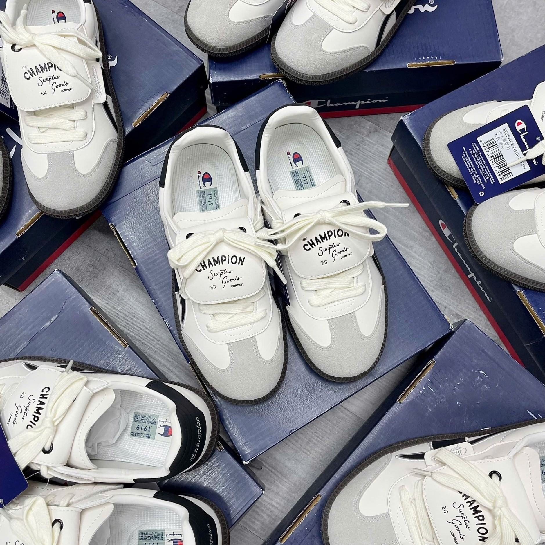 1669 - Giày Champion Essentials T-Trainer Cream Black U4CFCTW14U3 [HÀNG CHÍNH HÃNG]
