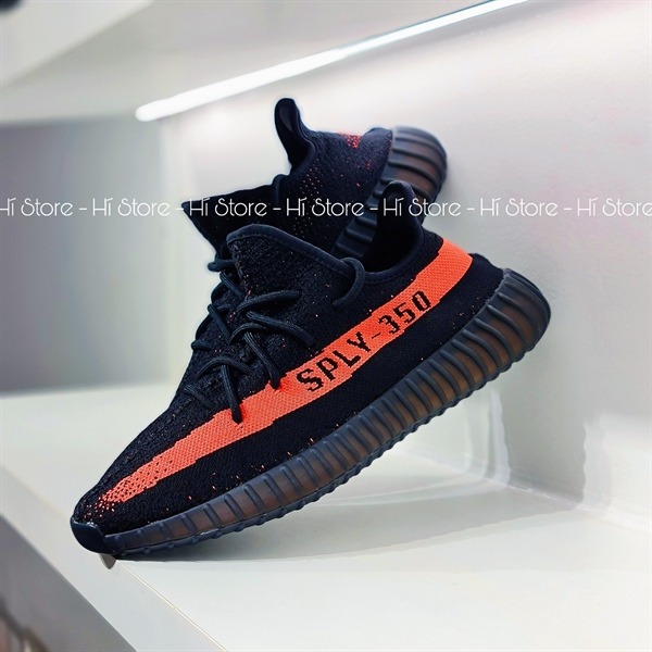 148 -  Giày Adidas Yeezy Boost 350 V2 Core Black Red / Stripe - BY9612 [HÀNG CHÍNH HÃNG]