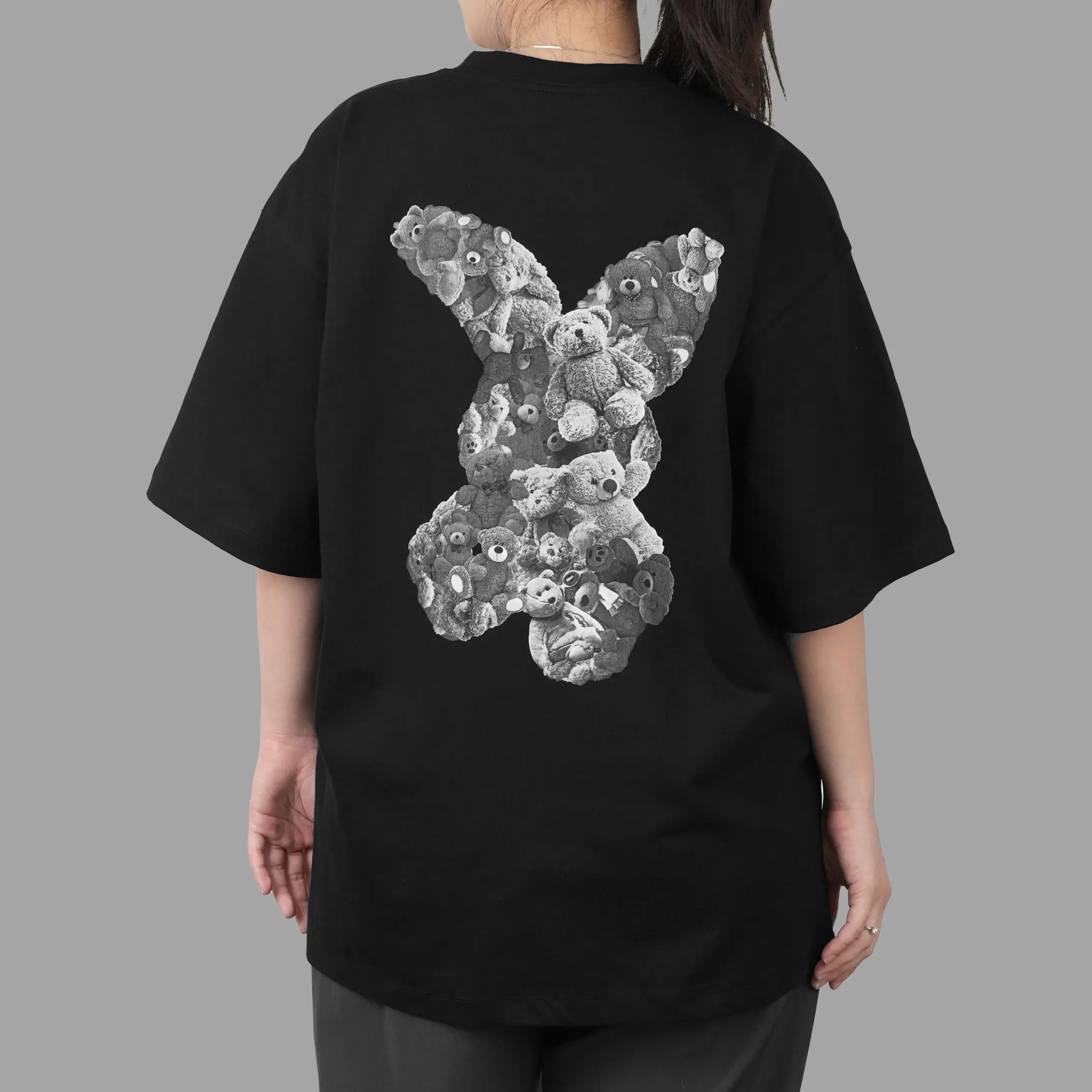 2199 - Áo ADLV Bear Doll Fuzzy Rabbit Đen Acmé de la vie 	ADLV-24SS-SSABDF-BLK [HÀNG CHÍNH HÃNG]