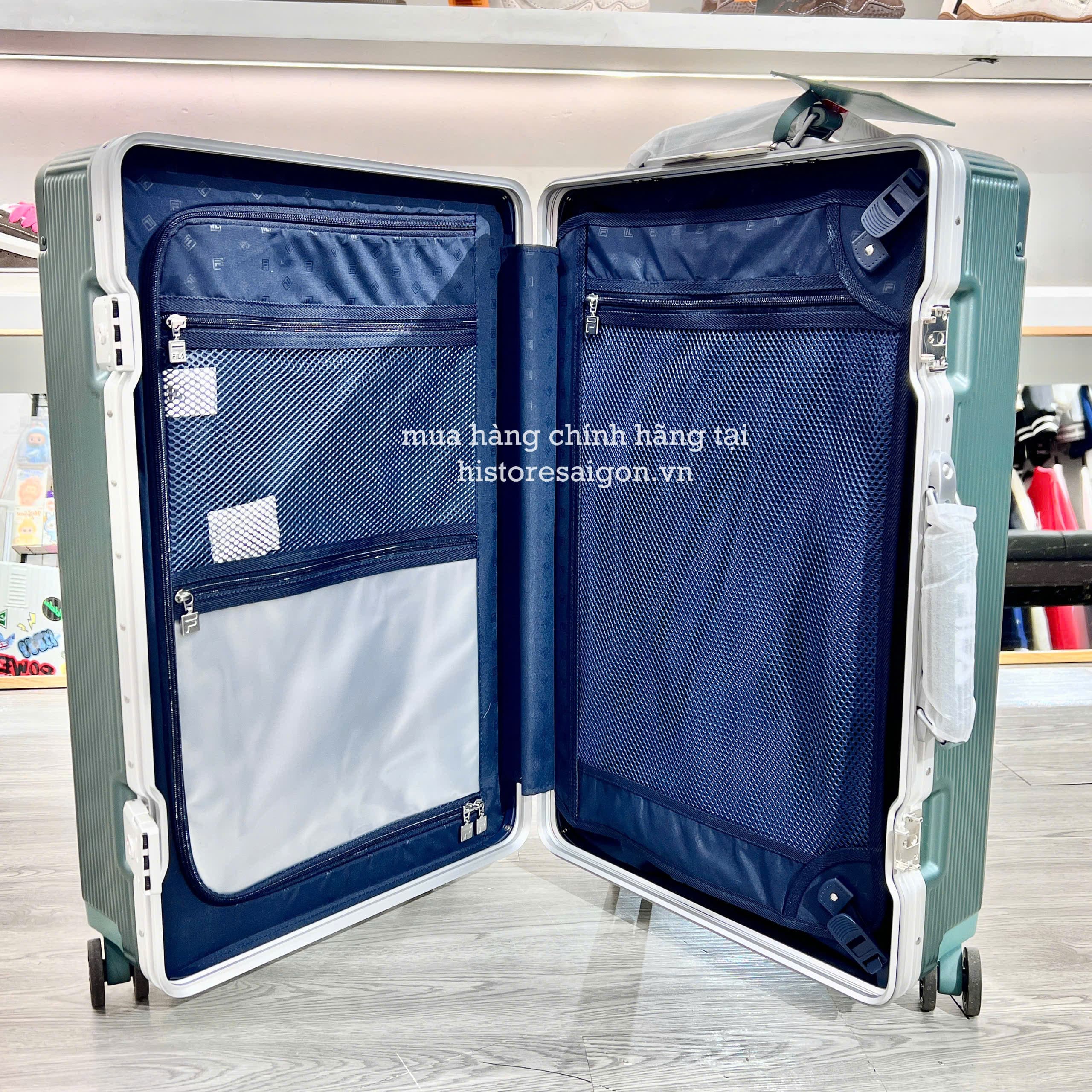 1993 - Vali Fila Xanh Rêu Size 24 Ký Gửi Embossed Logo [HÀNG CHÍNH HÃNG]