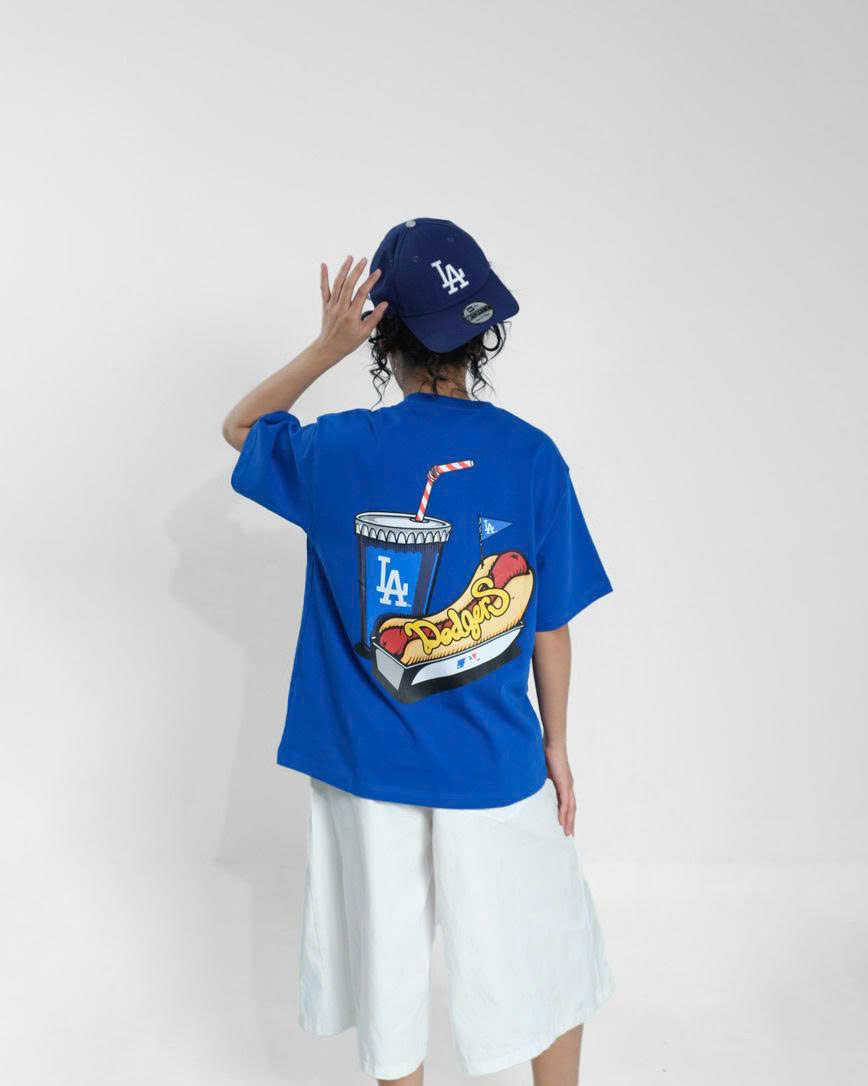 1947 - Áo New Era LA - Xanh Dương Hotdog [HÀNG CHÍNH HÃNG]