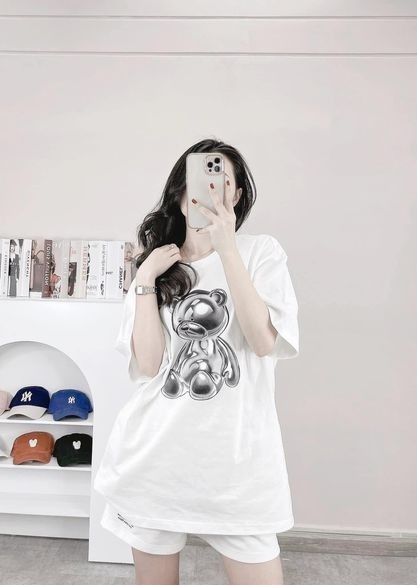 1862 - Áo ADLV Metal Bear Trắng ADLV23SS-SSAMTB-WHT [HÀNG CHÍNH HÃNG]