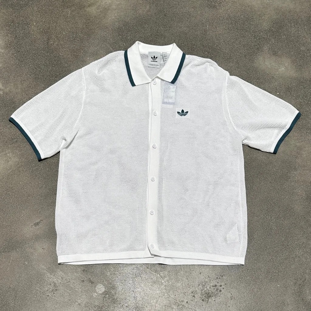 1723 - Áo Adidas Originals Button Down Knitted Shirt KC3526 [HÀNG CHÍNH HÃNG]