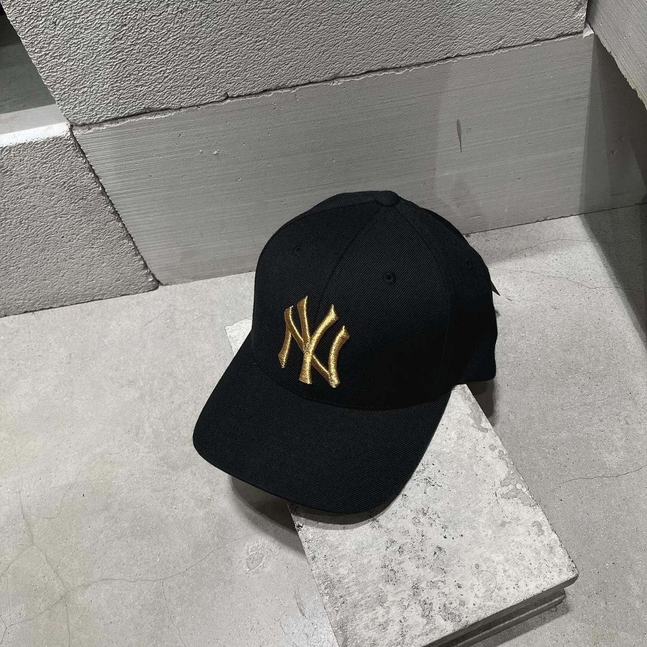 1005 -  Nón MLB Metal Logo Structured New York Yankees Black Gold - Code 32CPIG111 50L [HÀNG CHÍNH HÃNG]