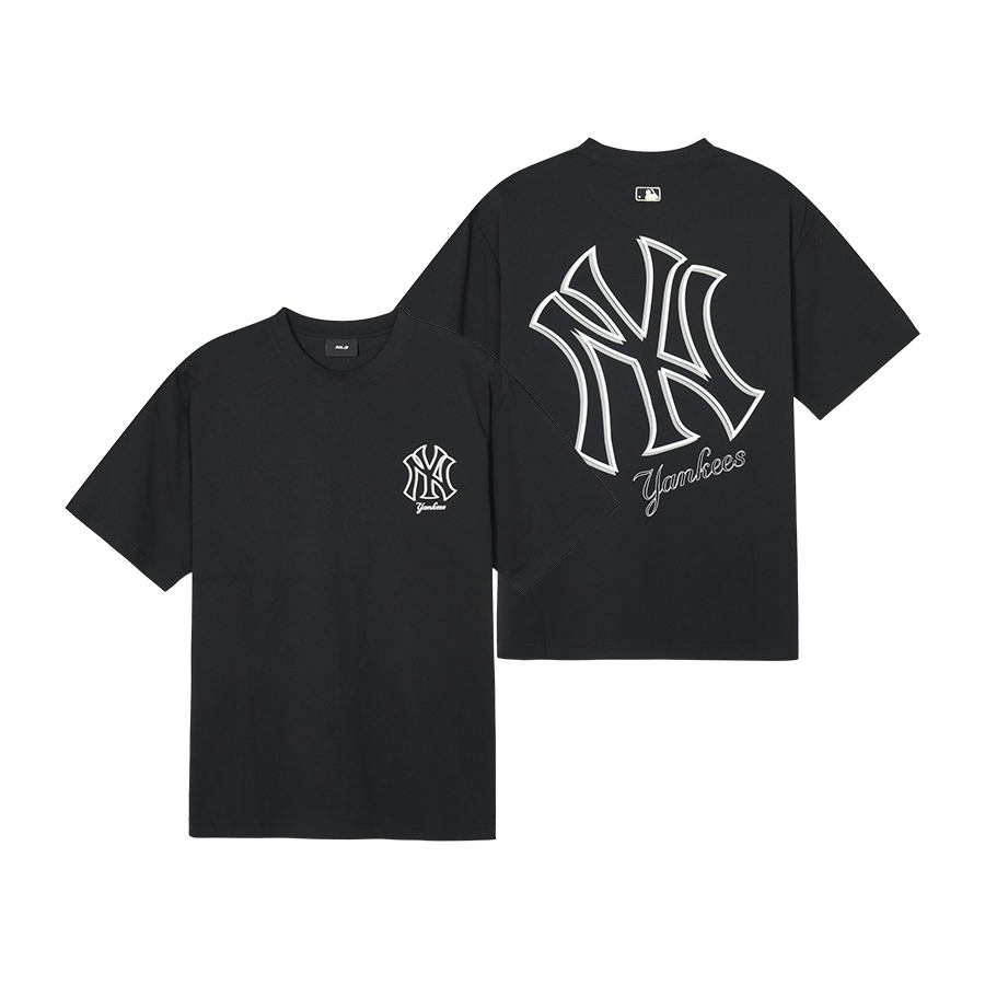 632 -  Áo MLB NY Mega Logo - Đen - Code 3ATSB0343 50BKS [HÀNG CHÍNH HÃNG]