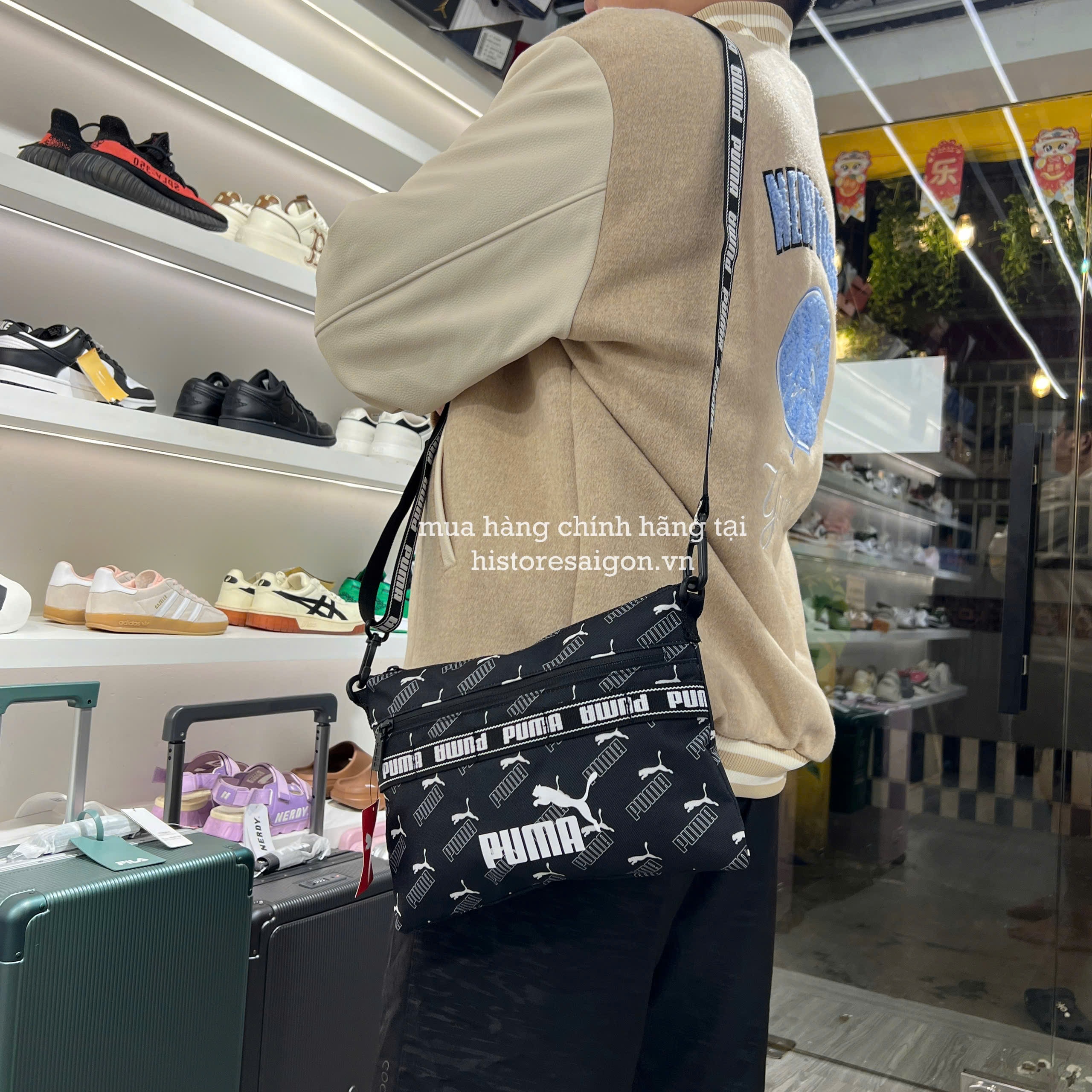 2567 - Túi Puma Mono Puma Đen [HÀNG CHÍNH HÃNG]