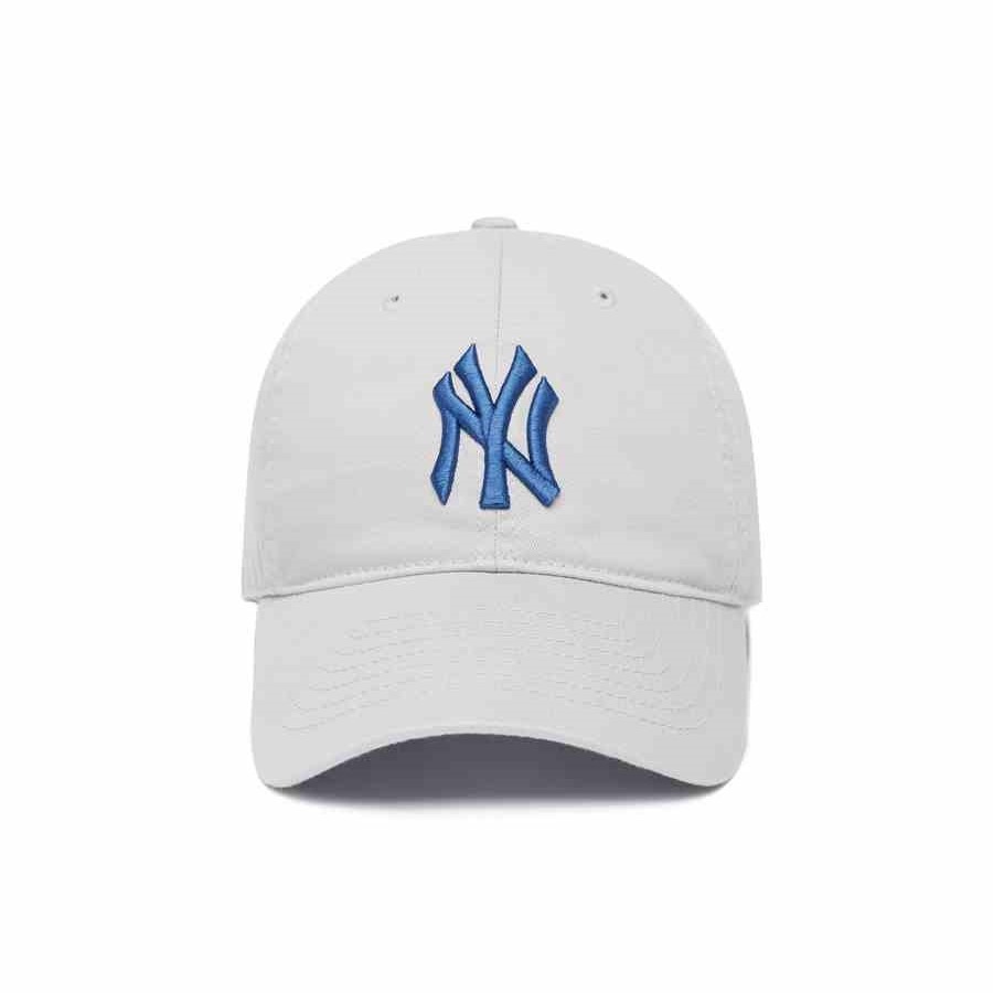 391 -  Nón MLB Unstructured Ball cap - Xám Nhạt - Ny Xanh Dương [HÀNG CHÍNH HÃNG]