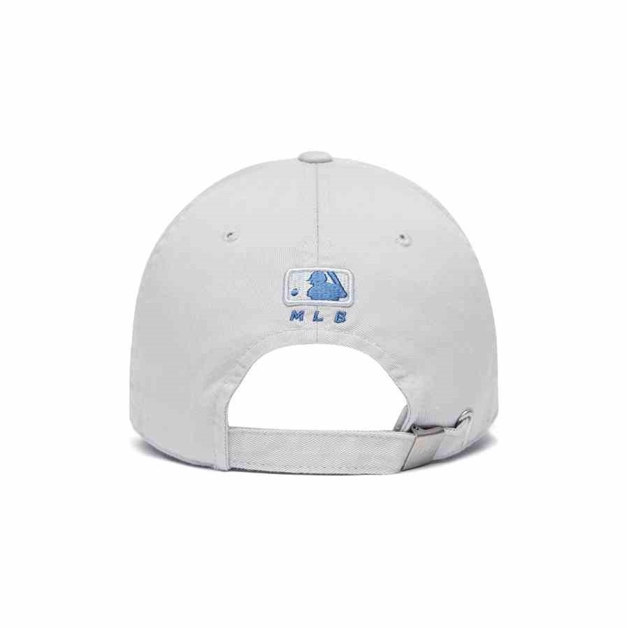 391 -  Nón MLB Unstructured Ball cap - Xám Nhạt - Ny Xanh Dương [HÀNG CHÍNH HÃNG]
