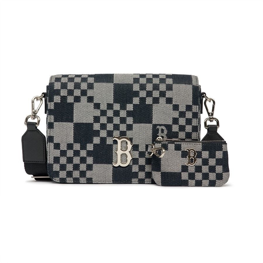 1219 - Túi MLB Checkerboard Jacquard Crossbody Boston Red Sox 3ACRM062N-43BKS [HÀNG CHÍNH HÃNG]