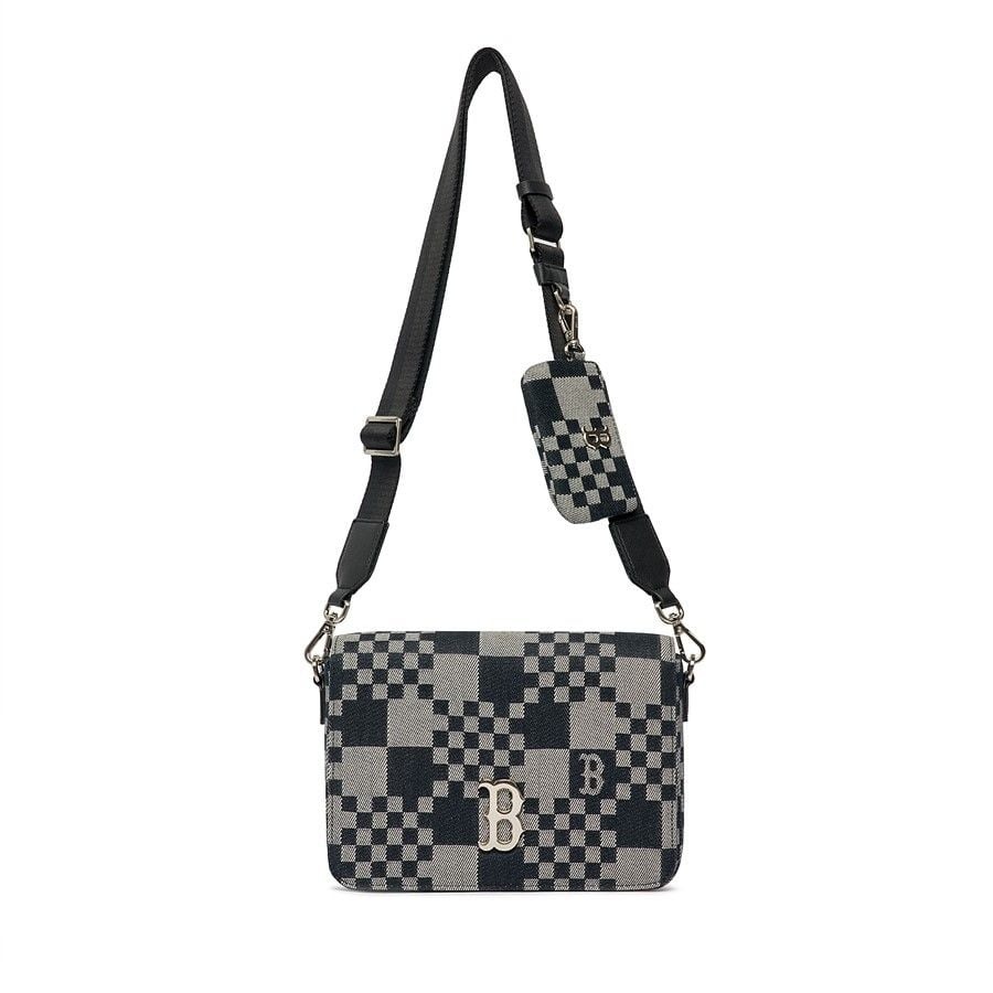 1219 - Túi MLB Checkerboard Jacquard Crossbody Boston Red Sox 3ACRM062N-43BKS [HÀNG CHÍNH HÃNG]