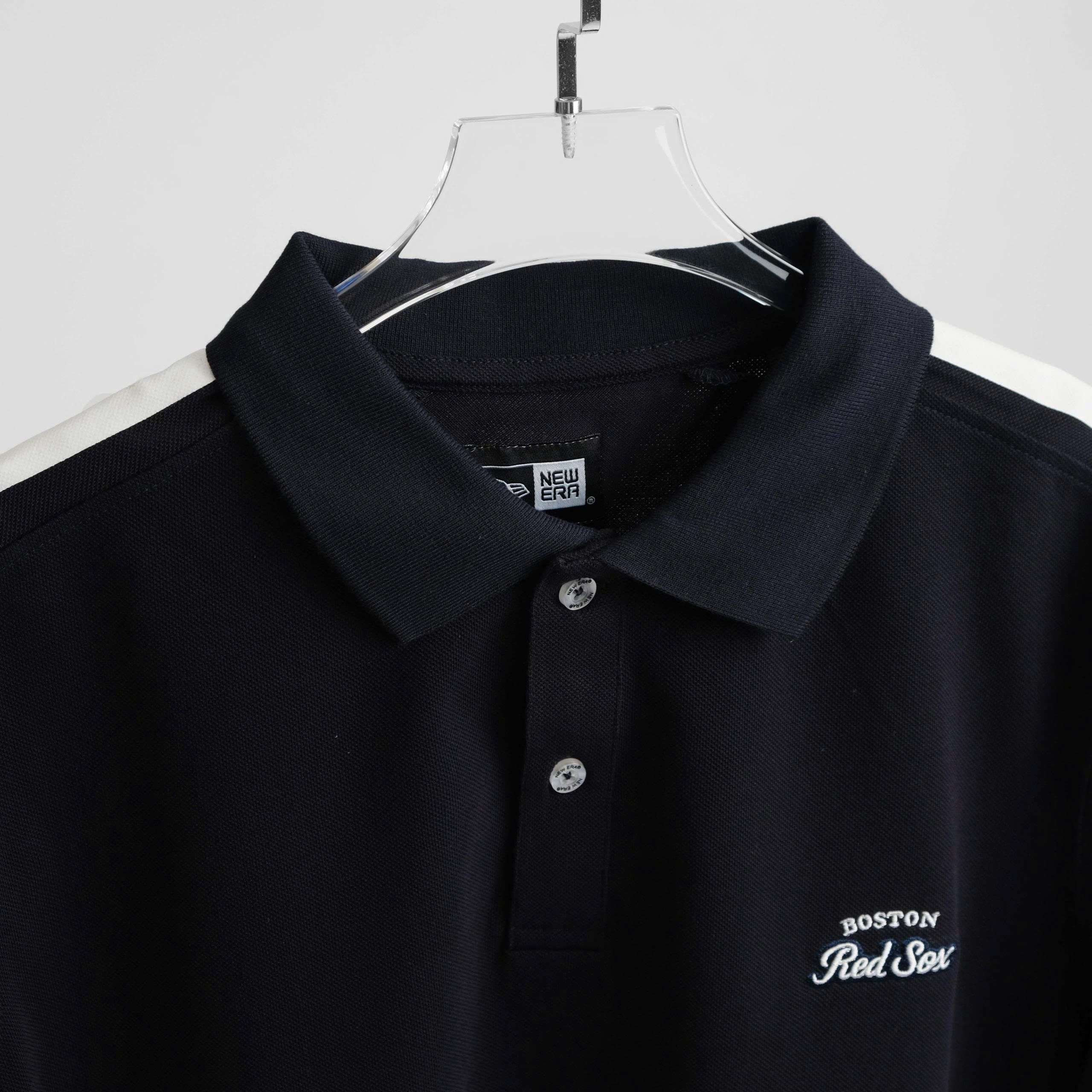 2001 - Áo Polo New Era Boston Red Sox Basic Đen [HÀNG CHÍNH HÃNG]