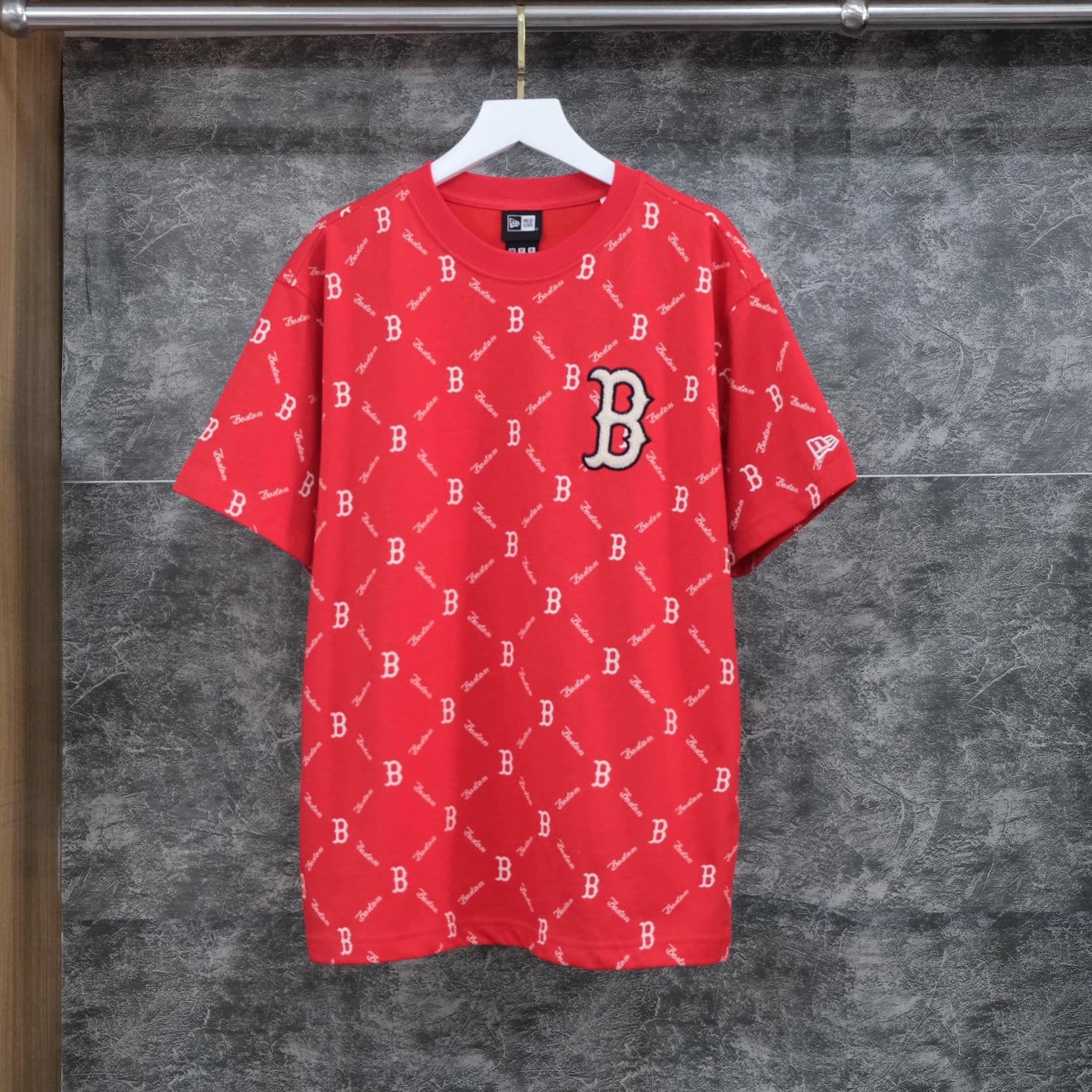 872 - Áo New Era Big B Xù Mono Diamond - Đỏ - 19500188 [HÀNG CHÍNH HÃNG]