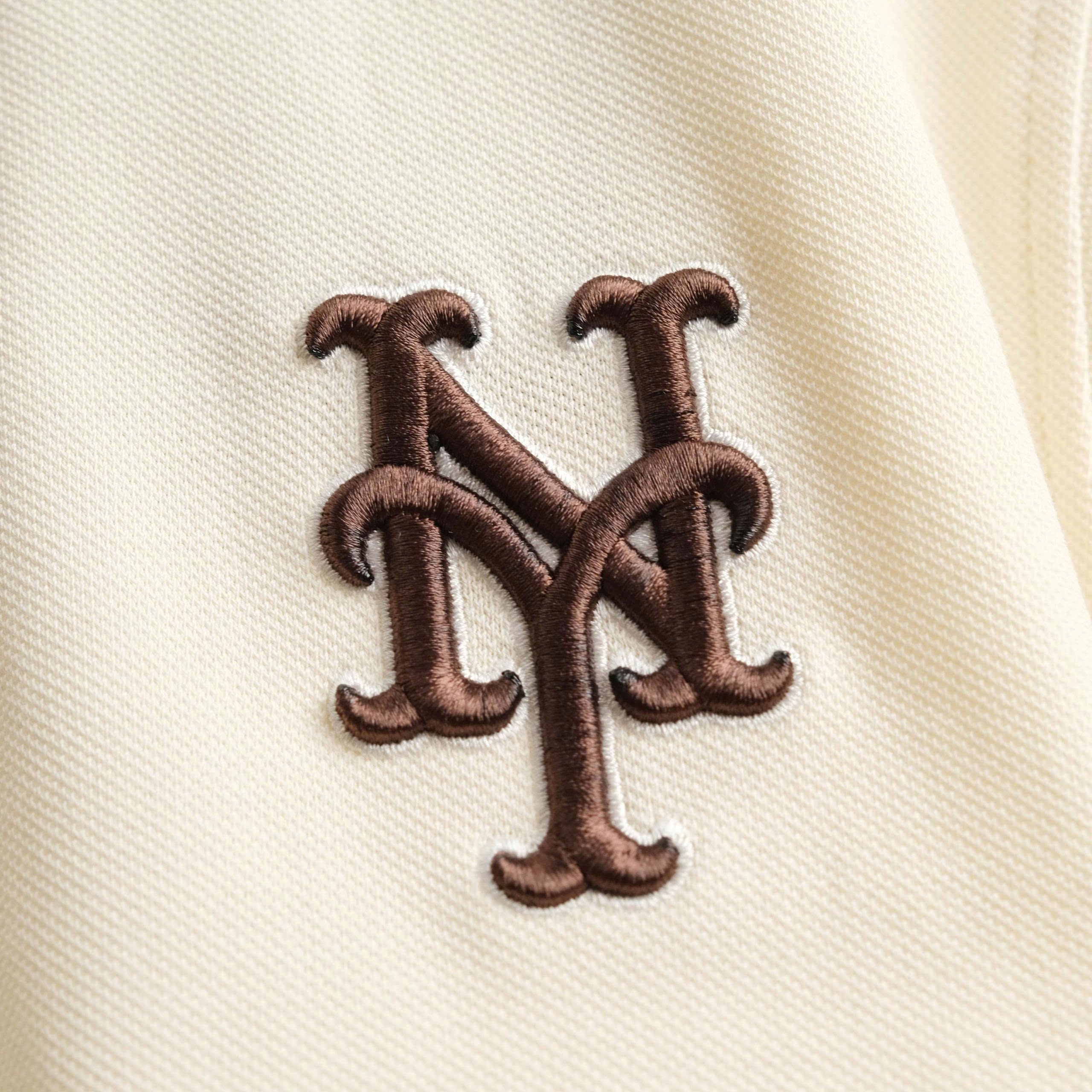 2119 - Áo Polo New Era NY 59FIFTY MLB Doughnut Beige Viền Nâu [HÀNG CHÍNH HÃNG]