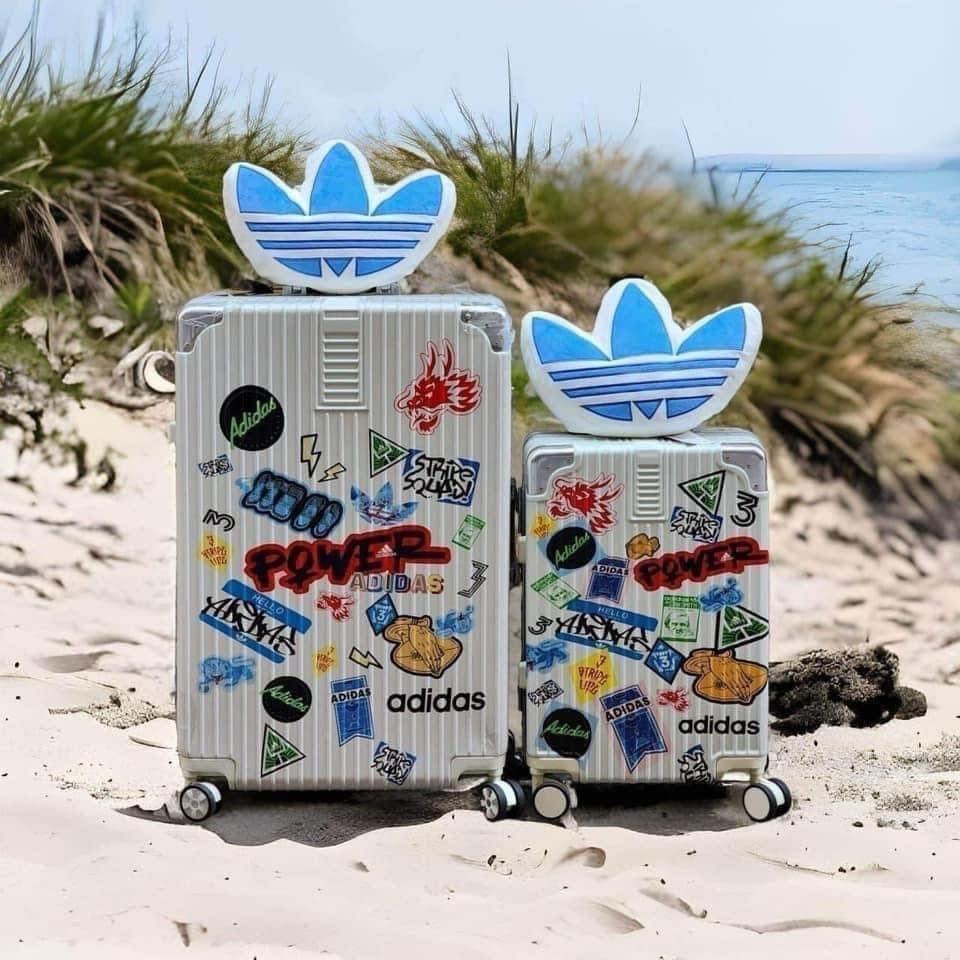 647 -  Vali Adidas Sticker Power - Size Ký Gửi 28 - Trắng Kem [HÀNG CHÍNH HÃNG]