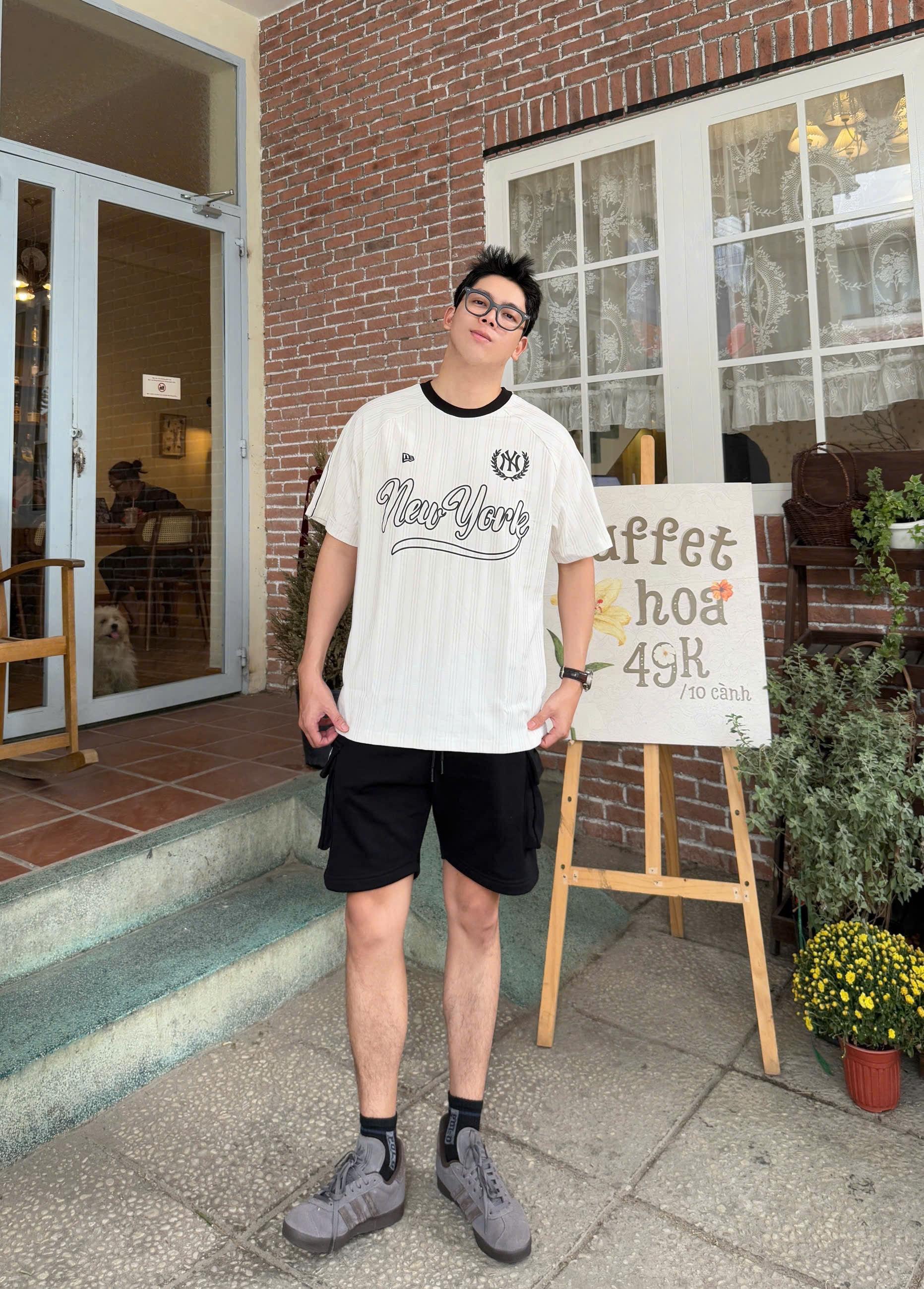 2686 - Áo New Era New York Yankee NY Jersey Trắng Sọc [HÀNG CHÍNH HÃNG]