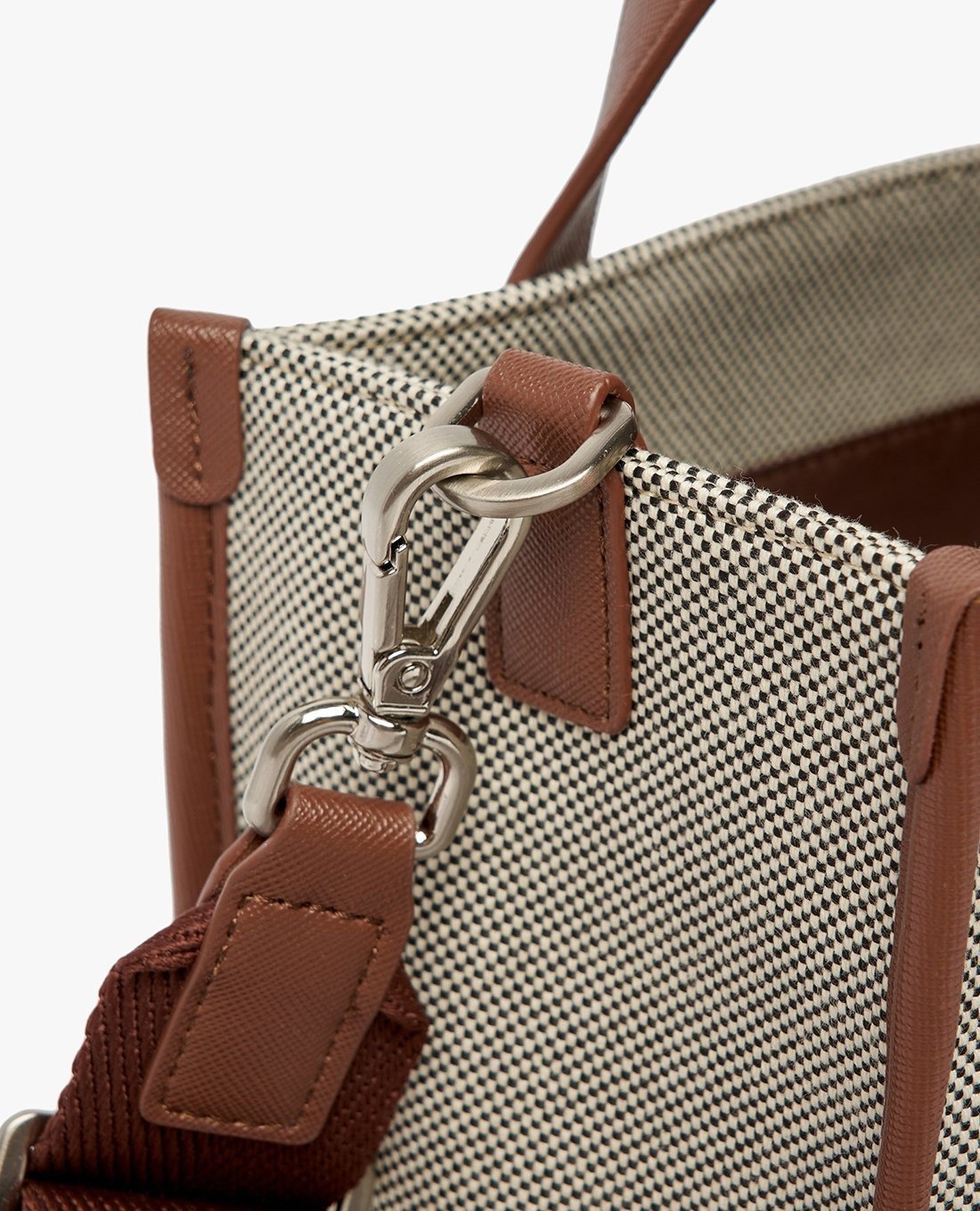 441 -  Túi MLB Canvas Basic Big Logo Small Tote Bag - D. Brown - Code 3AORS062N-43BRD [HÀNG CHÍNH HÃNG]
