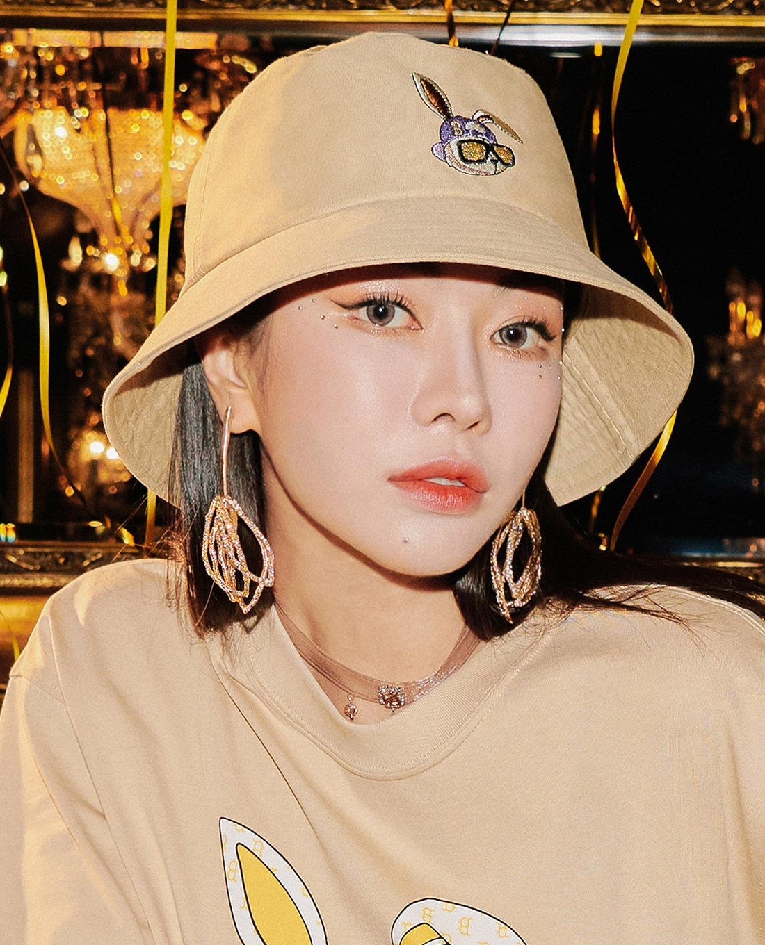 390 -  Nón MLB Bucket Unstructured Ball cap - Đen - Thỏ Xanh NY [HÀNG CHÍNH HÃNG]