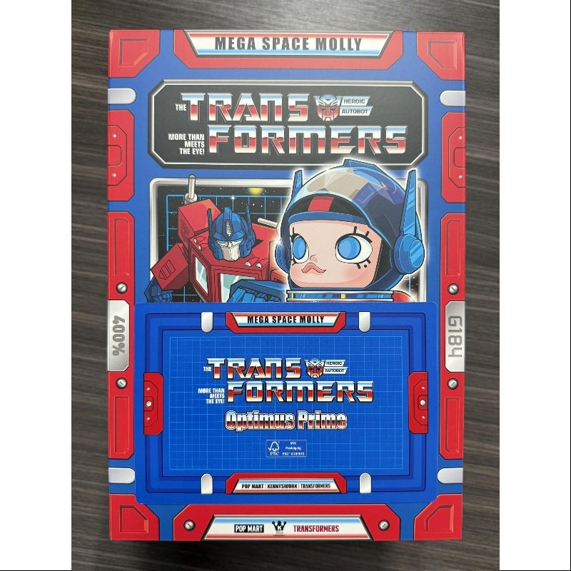 1490 - Molly Optimus Prime 400% - POPMART MEGA SPACE MOLLY 400% Optimus Prime [CHÍNH HÃNG]