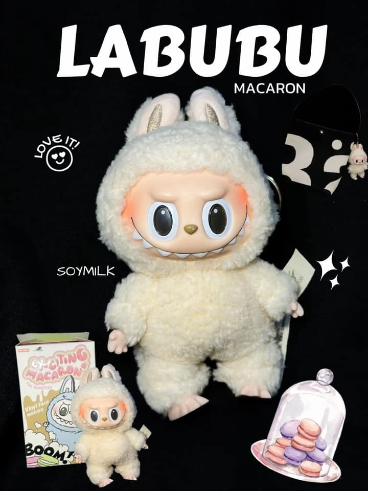 Labubu Soymilk Màu Be Size 17cm CHÍNH HÃNG GIÁ TỐT