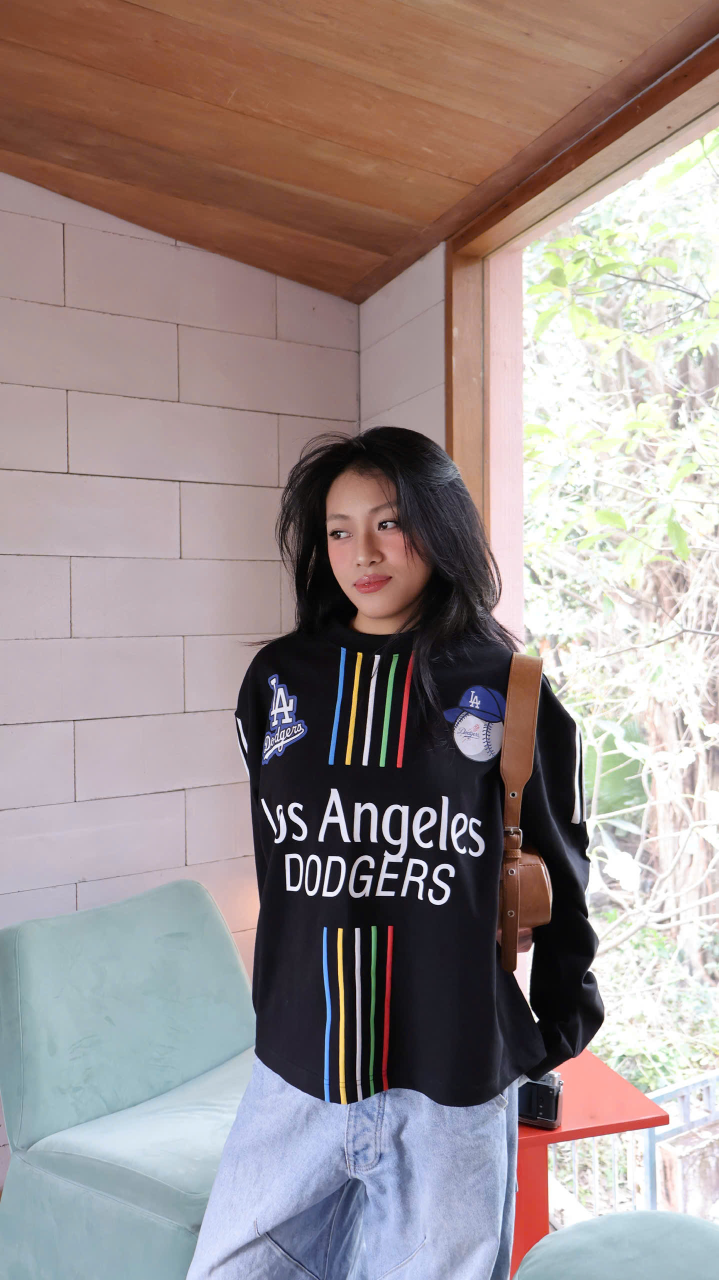 2246 - Áo Sweater New Era Los Angeles Baseball MLB Đen [HÀNG CHÍNH HÃNG]