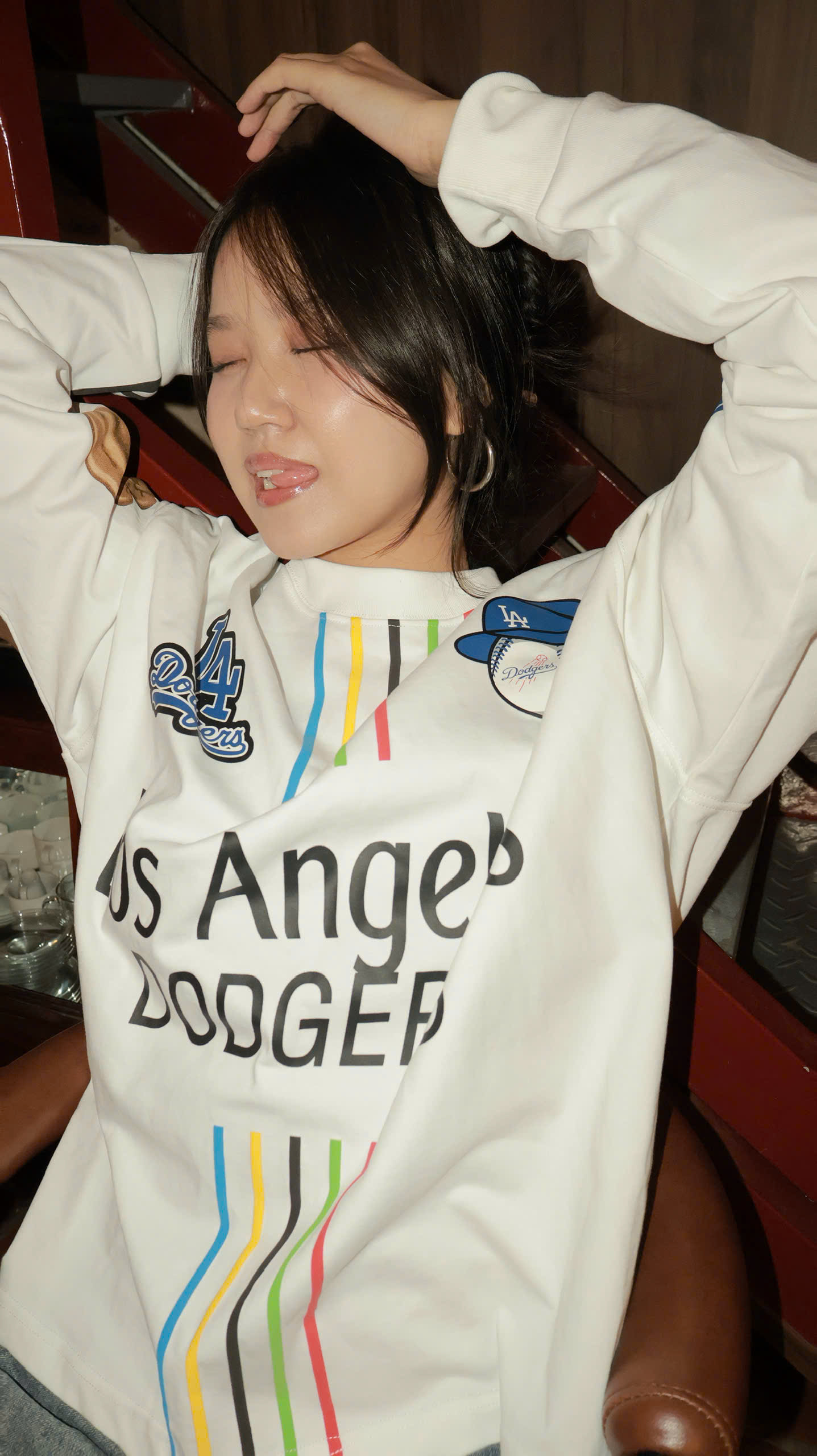 2245 - Áo Sweater New Era Los Angeles Baseball MLB Trắng Kem [HÀNG CHÍNH HÃNG]