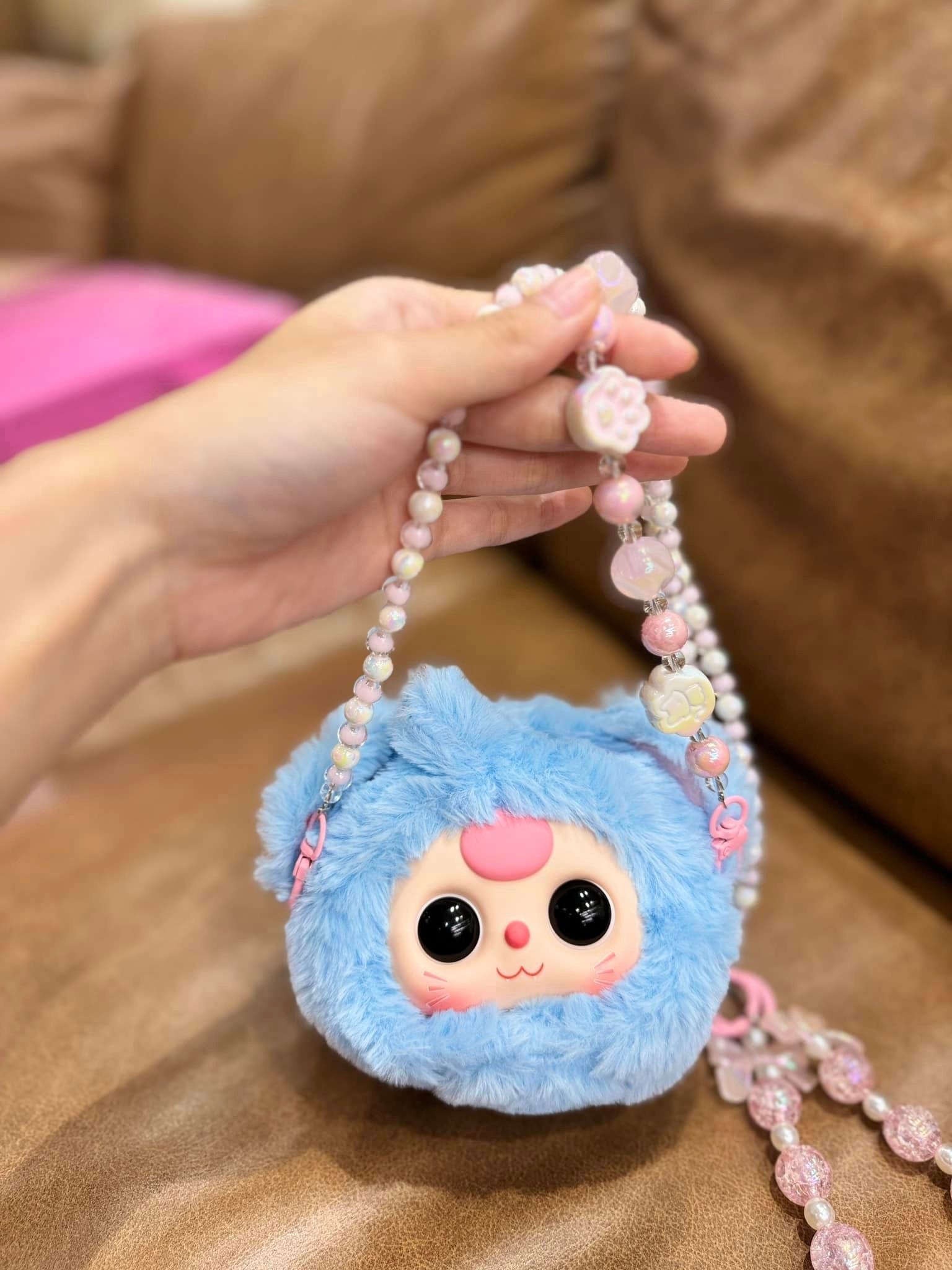 1129  - Baby Three Zipper Set 8 bé - Baby Three V3 Animal Party Big Cute Plush Series Art Toy [CHÍNH HÃNG]