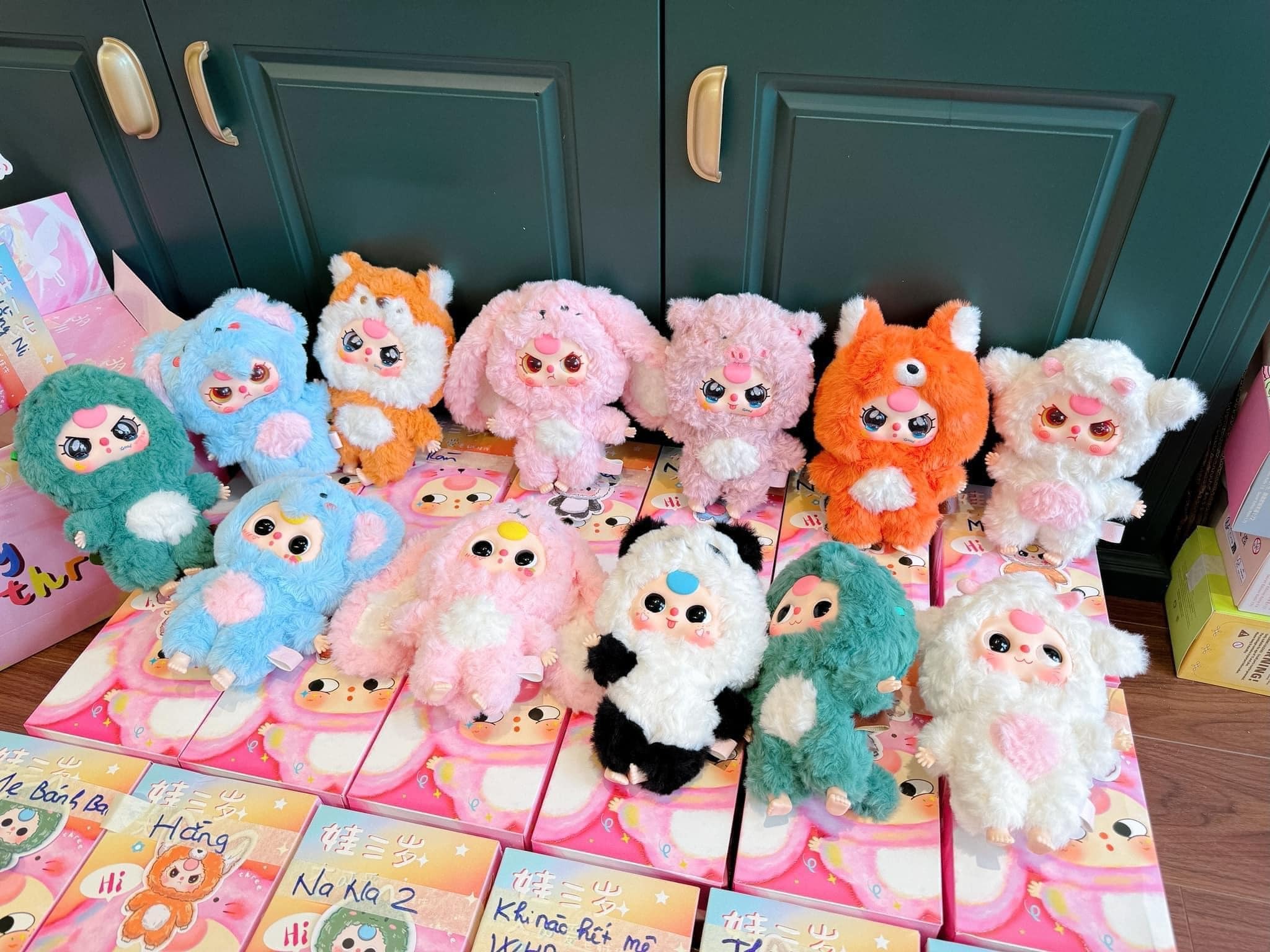 1214 - Baby Three V3 Blindbox - Hộp Mù 1 Bé - Baby Three V3 Animal Party Big Cute Plush Series Art Toy [CHÍNH HÃNG]